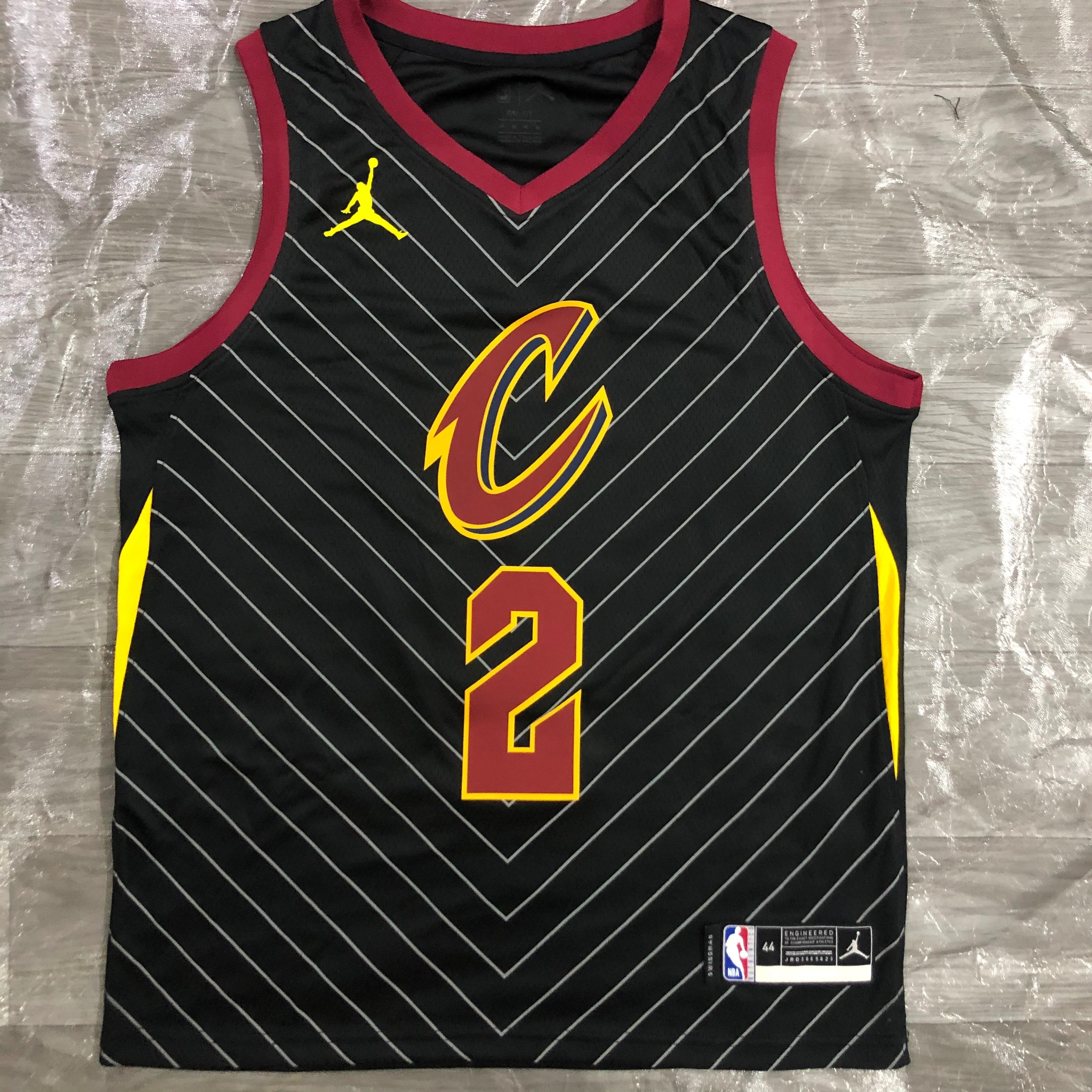NBA Men Season 2021 Cleveland Cavaliers Black #2 IRVING Jersey High Quality Name and Number Print - leoleo123123