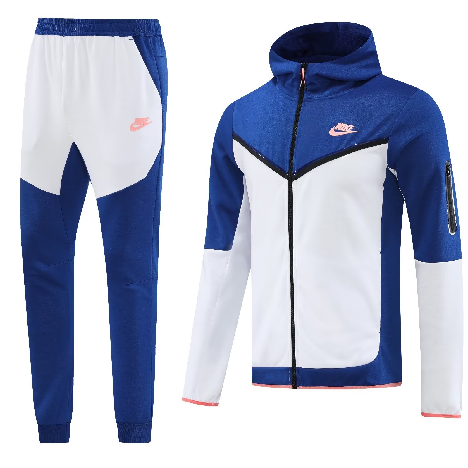 23/24 Nike Jacket Tracksuit White And Blue Color - leoleo123123