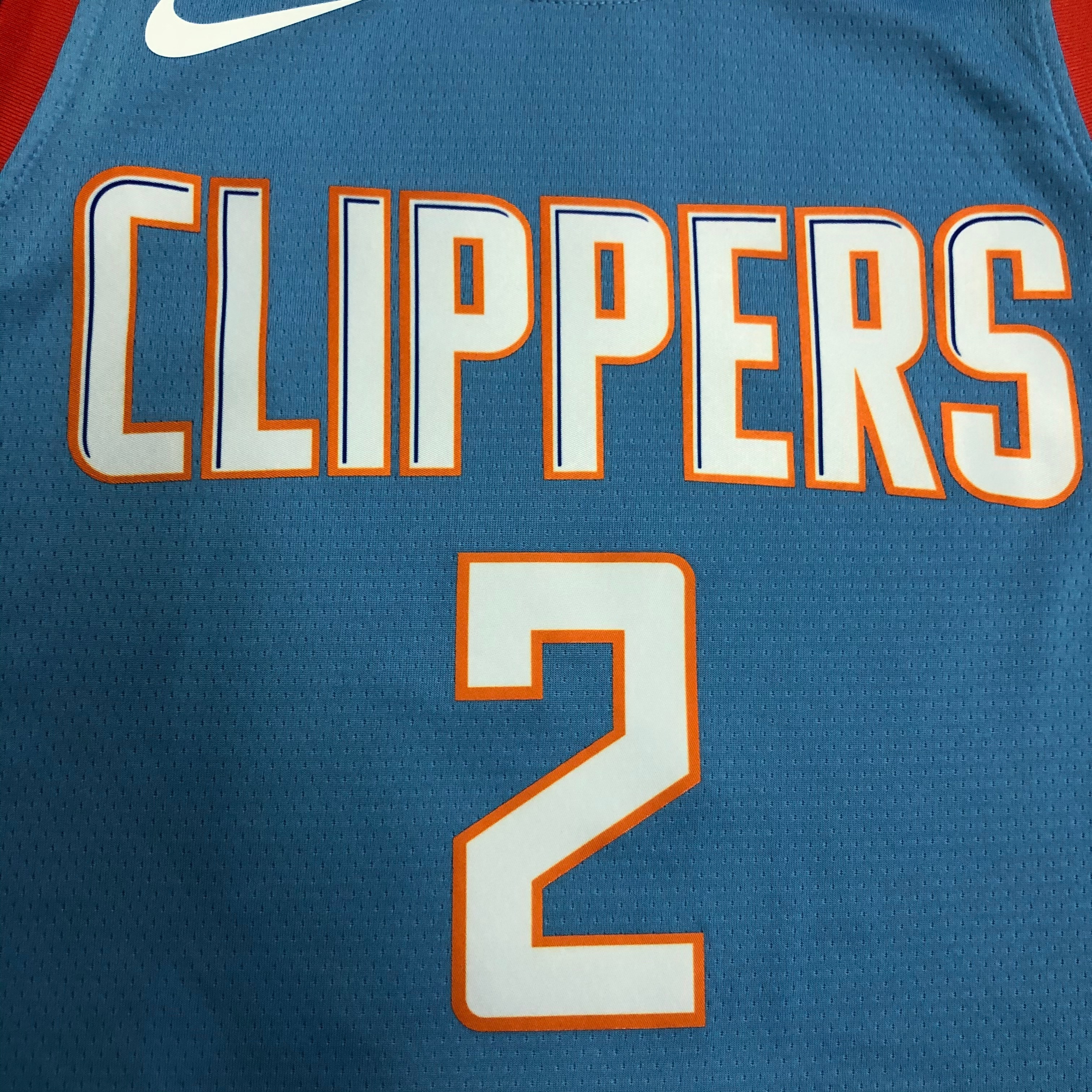 NBA Men Los Angeles Clippers Light Blue LEONARD#2 Jersey High Quality Name and Number Print - leoleo123123