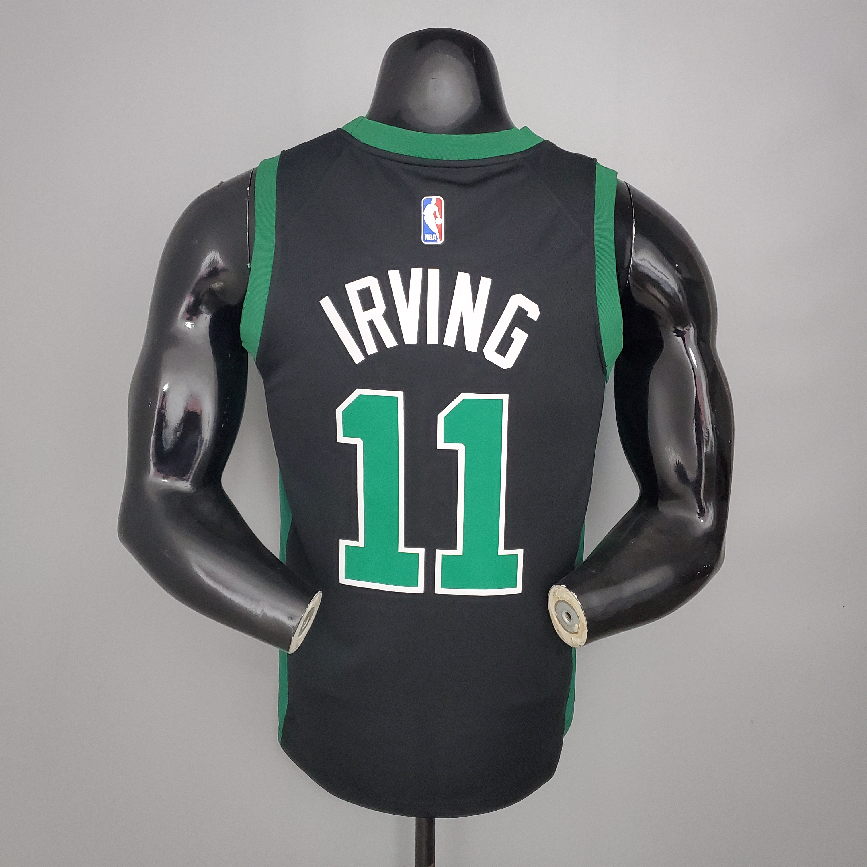 NBA Season 2021 Boston Celtics Black with Green Name #11 IRVING Jersey High Quality Name and Number Print - leoleo123123