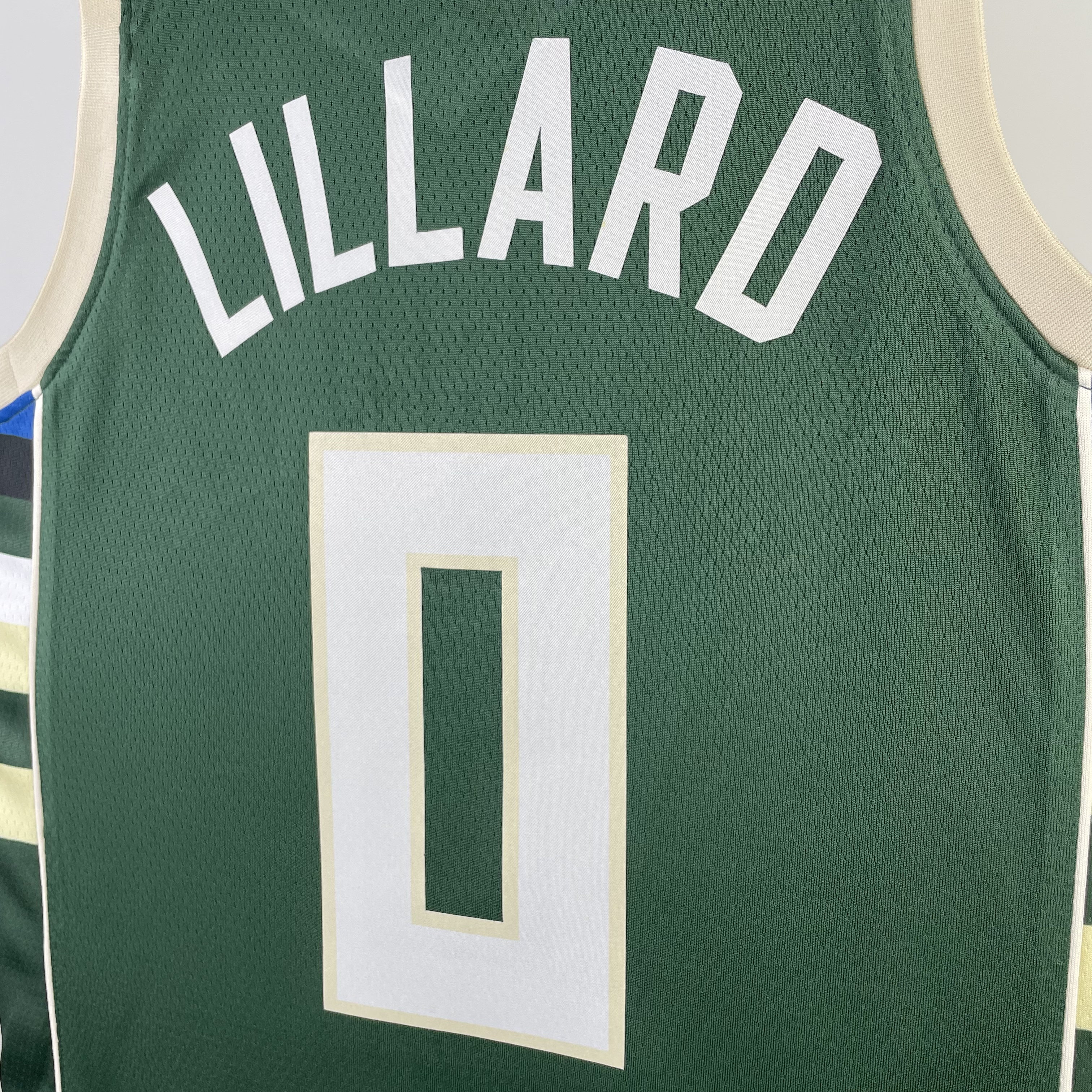 NBA Men 2023 Milwaukee Bucks Green #0 LILLARD Jersey High Quality Name and Number Print - leoleo123123