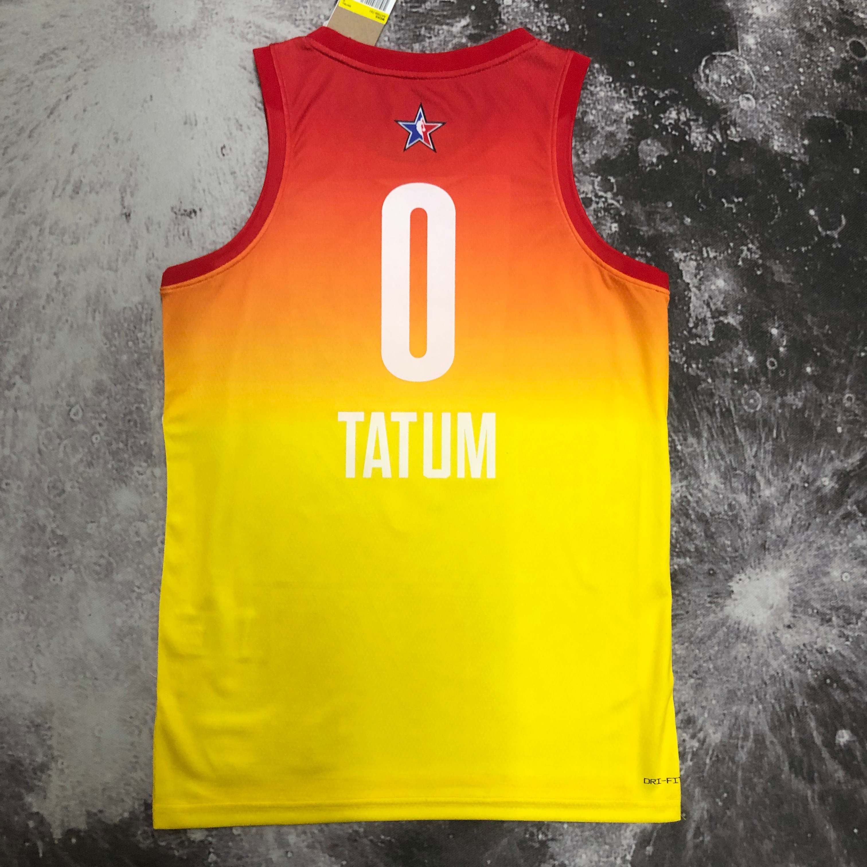 NBA Men Season 2023 Boston Celtics All Star Yellow #0 TATUM Jersey High Quality Name and Number Print - leoleo123123