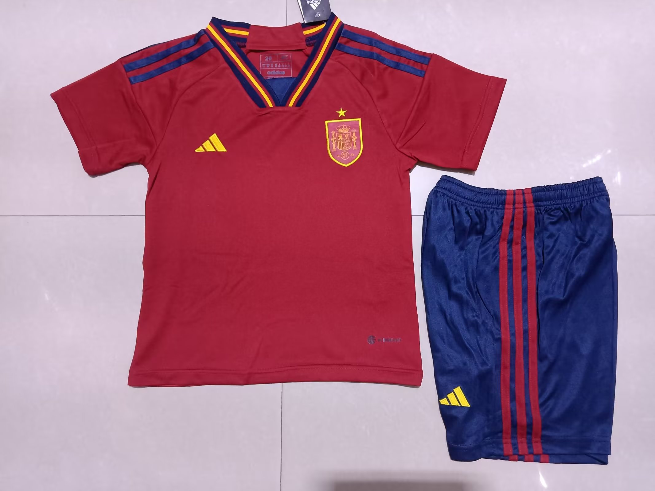 22/23 Spain Home Kids World Cup Jersey - leoleo123123