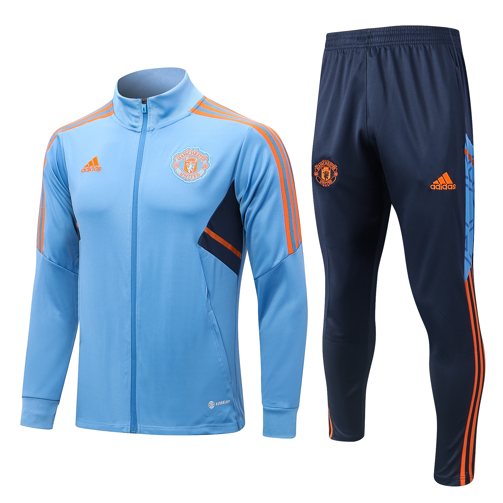 22-23 Man United Light Blue Jacket Tracksuit Thai Quality - leoleo123123