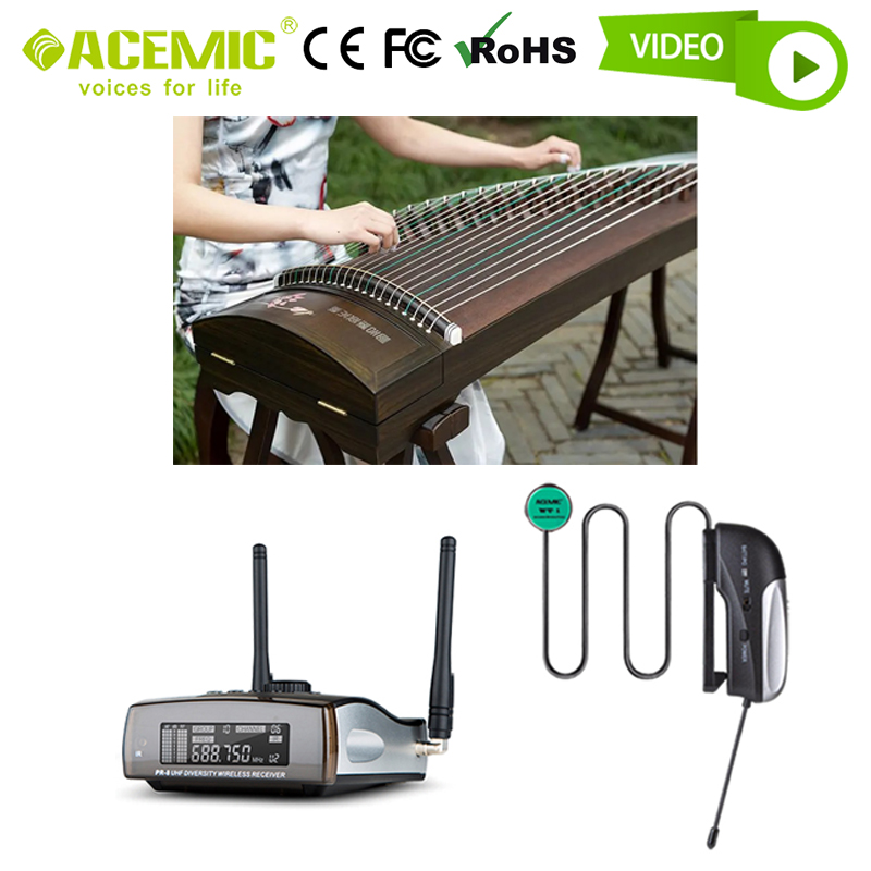 Guzheng Microphone Wireless System Pickup for Guzheng Guqin Pipa Acoustic Guitar Echo Reverb Pro Stage String instrument ACEMIC - leoleo123123