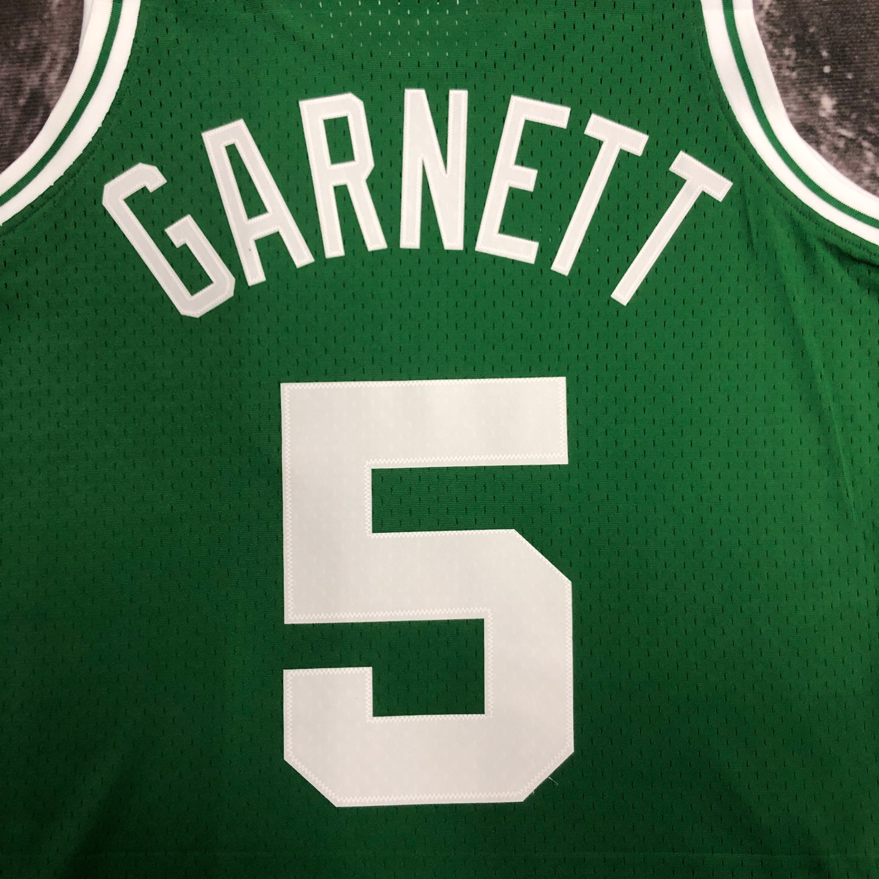 NBA Men Season 07-08 Boston Celtics Retro Green #5 GARNETT Jersey High Quality Name and Number Print - leoleo123123