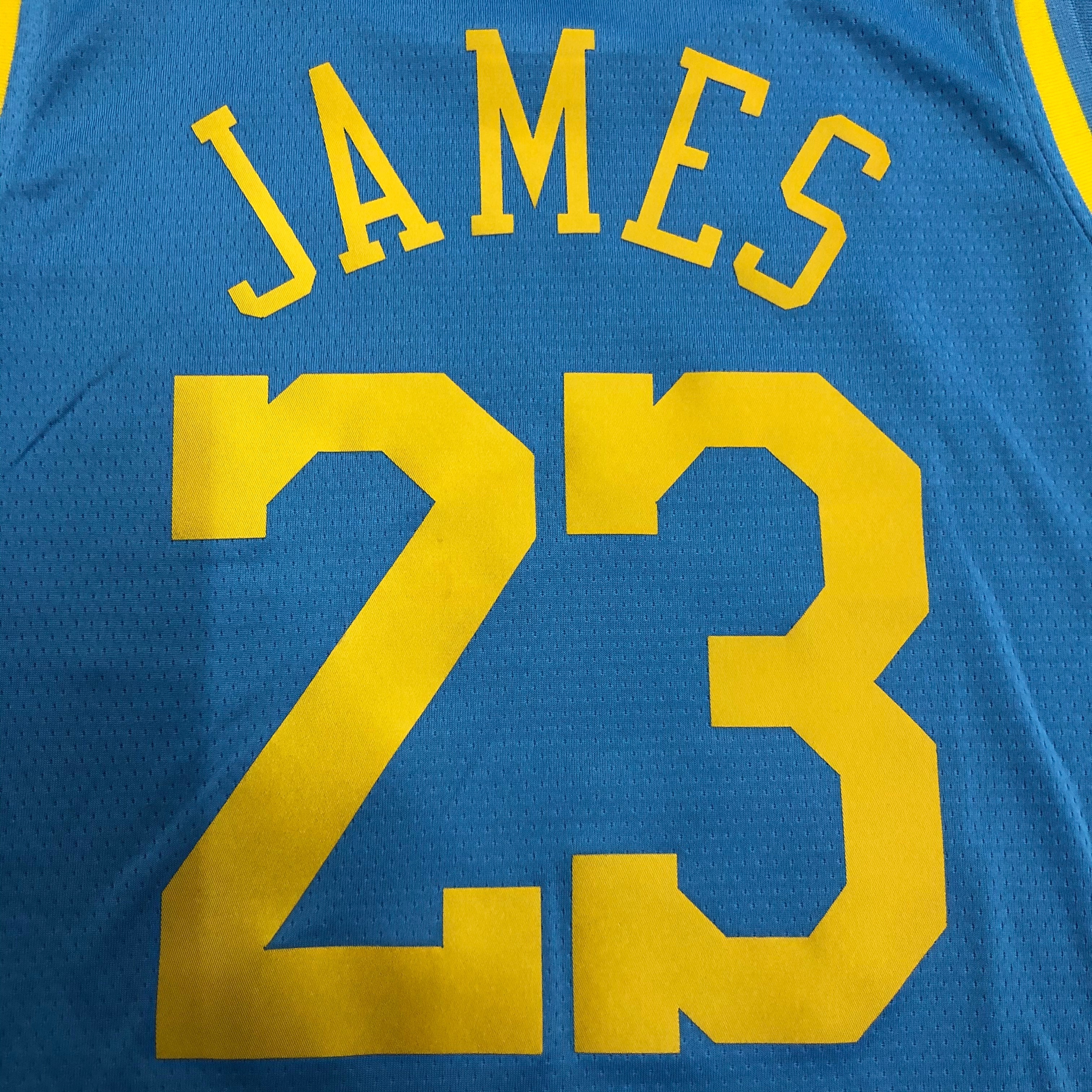 NBA Season 2021 Los Angeles Lakers Minneapolis Blue #23 JAMES Round Neck Jersey High Quality Name and Number Print - leoleo123123