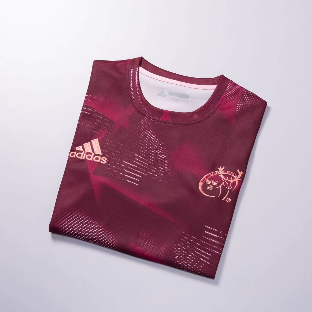 Rugby 2020-2021 Munster Purple Red Rugby Training Jersey High Quality - leoleo123123