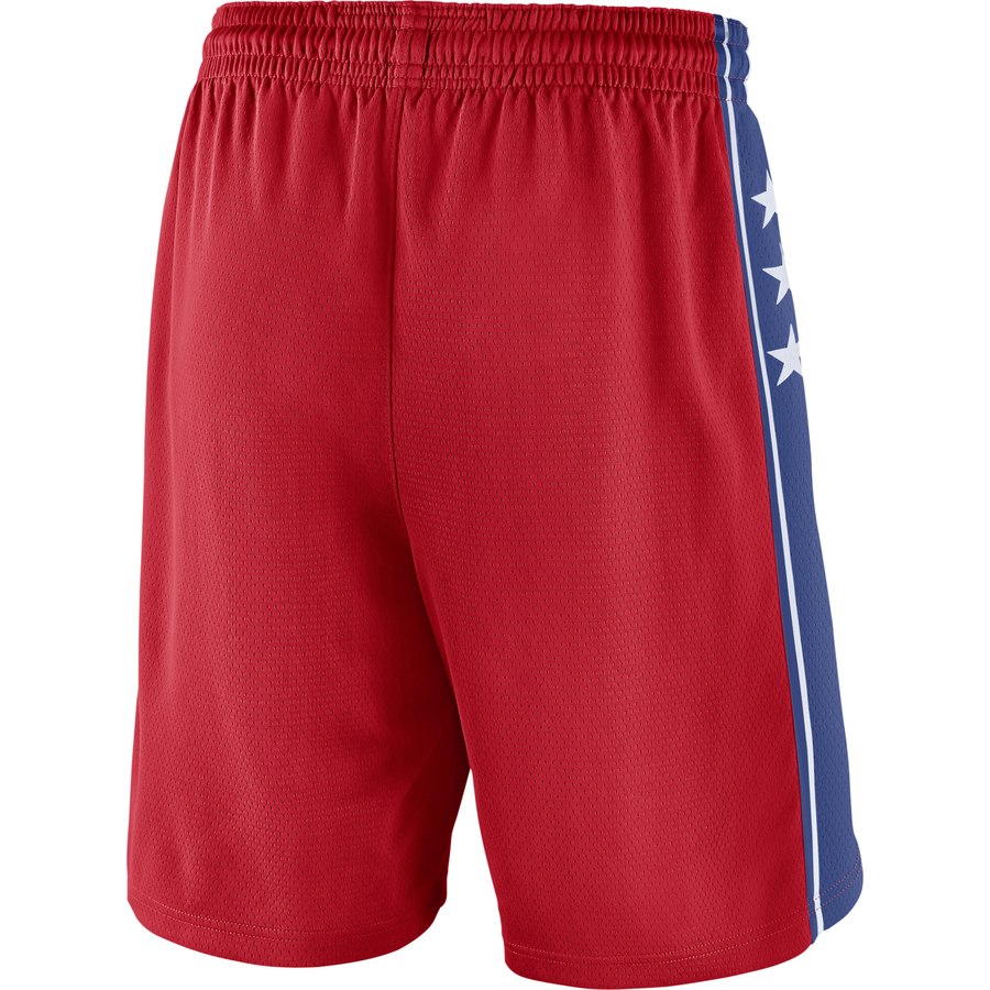 NBA Men Philadelphia 76ers Red Pant Short High Quality Name and Number Print - leoleo123123