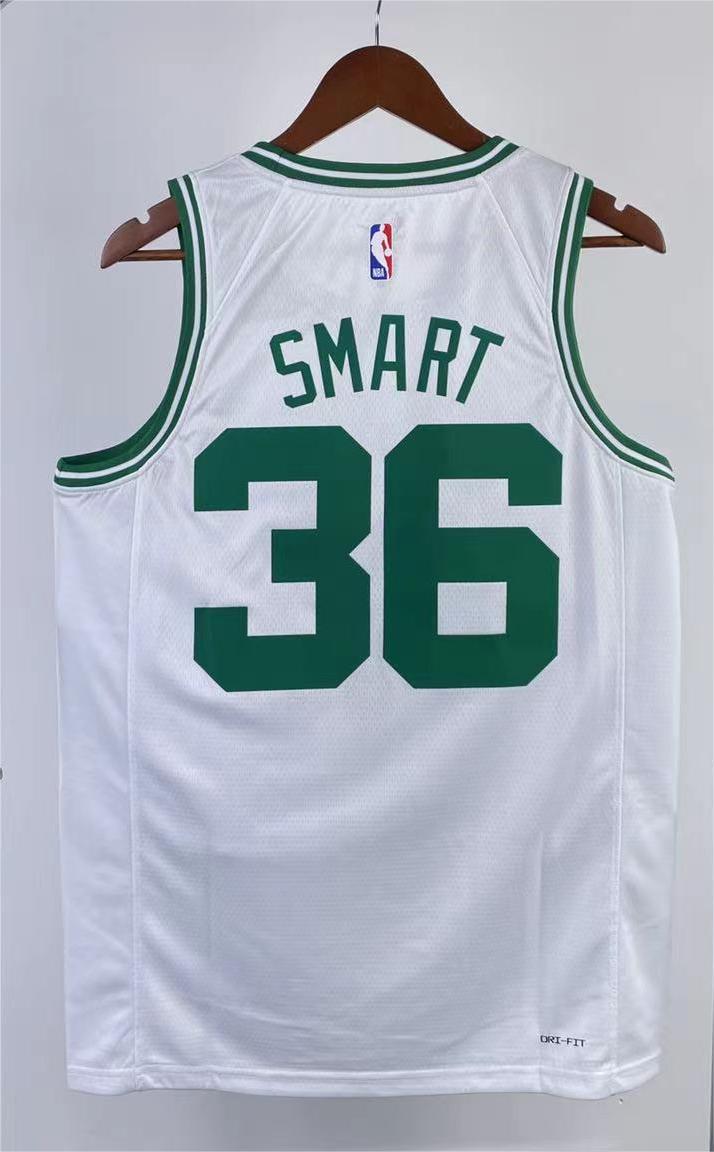 NBA Men Season 2023 Boston Celtics White #36 SMART Jersey High Quality Name and Number Print - leoleo123123