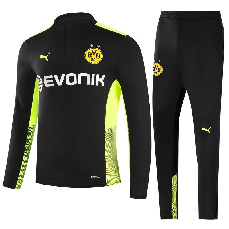 21/22 Dortmund Kids Black Sweater Tracksuit Thai Quality - leoleo123123