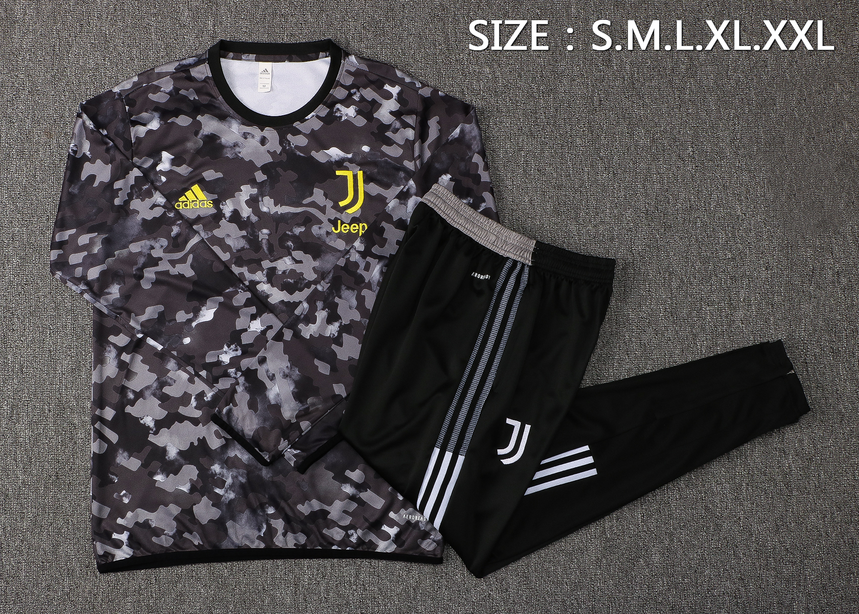 21-22 Juventus Black Camouflage Sweater Tracksuit Thai Quality - leoleo123123