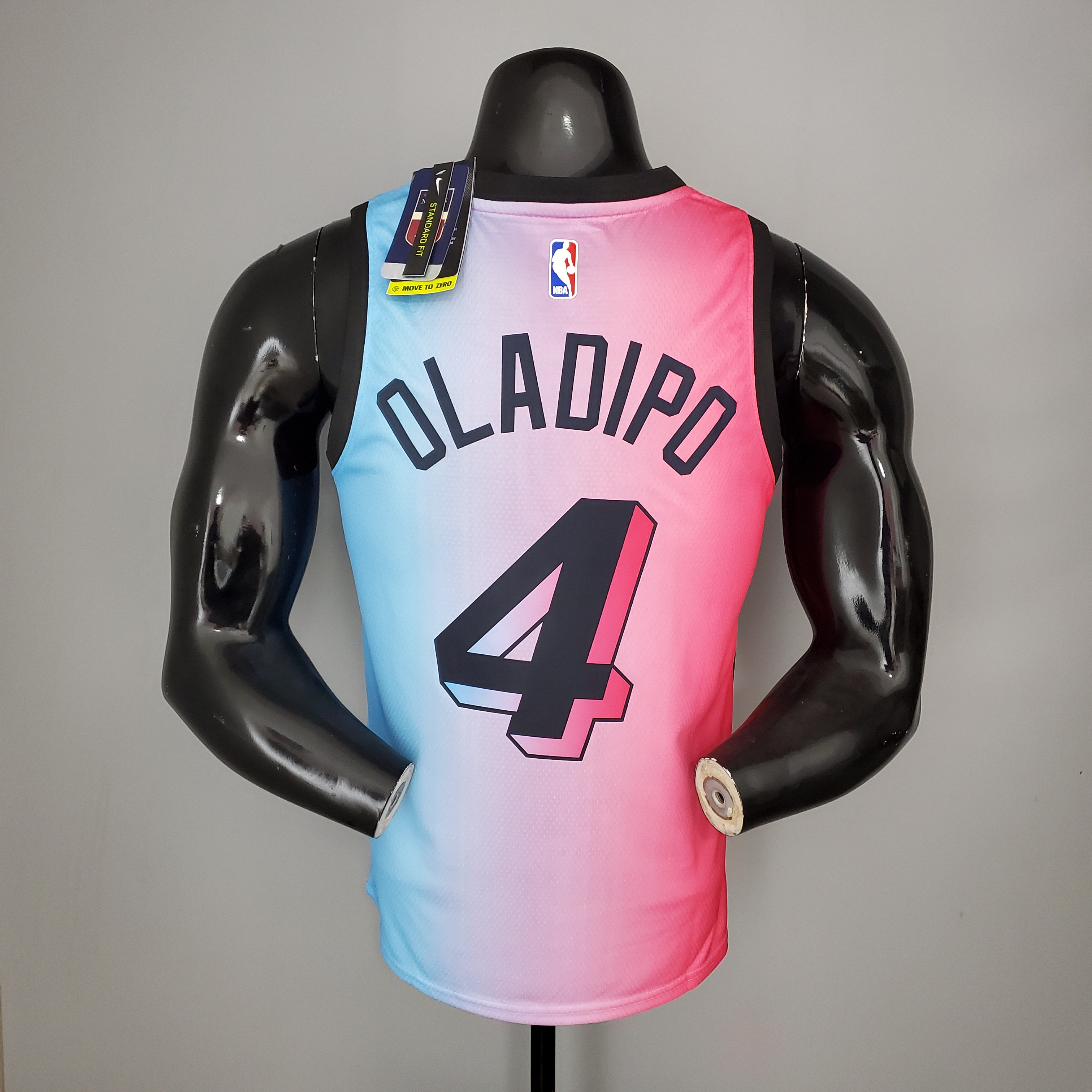 NBA Men Season 2021 Miami Heat City Gradient color #4 OLADIPO Jersey High Quality Name and Number Print - leoleo123123