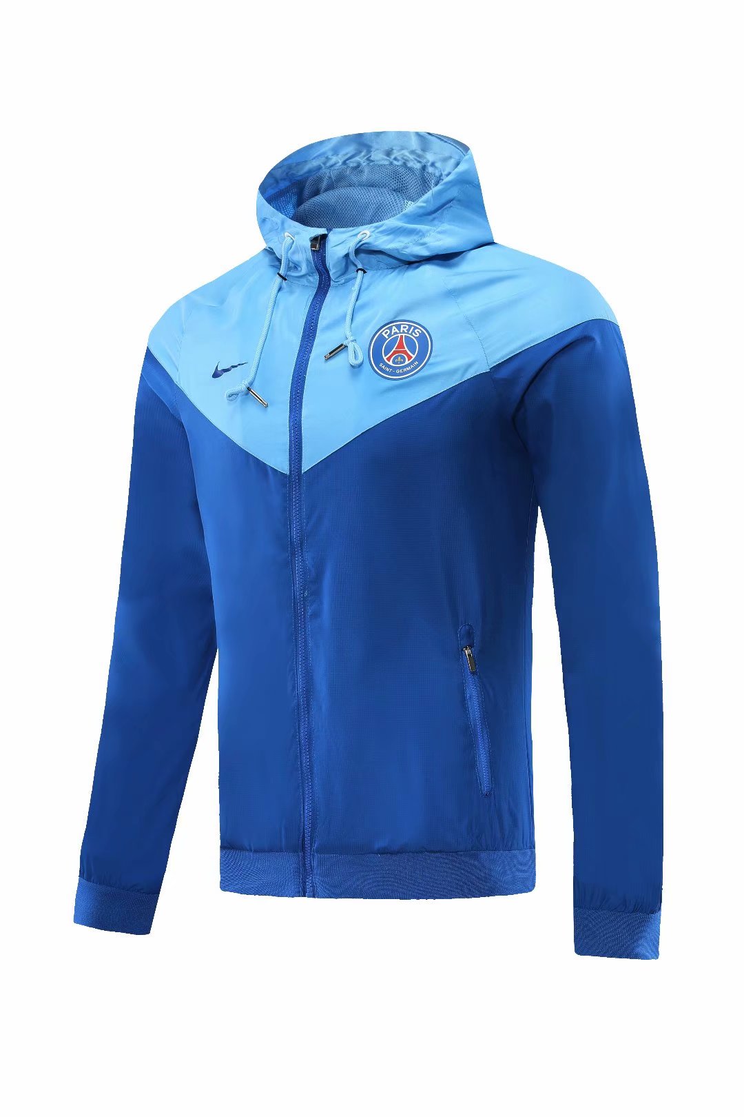 20-21 PSG Blue with Nike Logo Windbreaker Jacket Thai Quality - leoleo123123