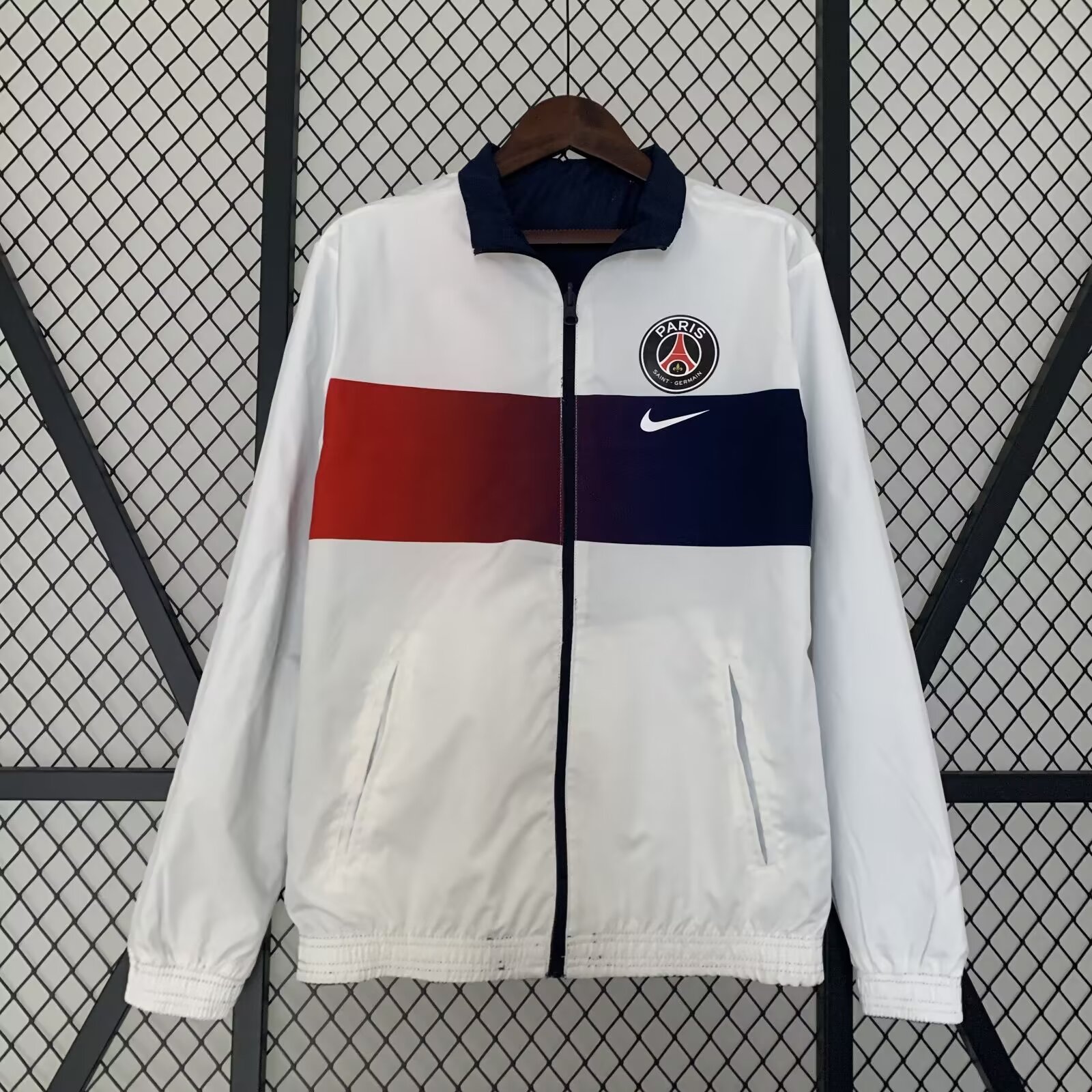 23/24 PSG Windbreaker Jacket two-sided Jacket Thai Quality - leoleo123123