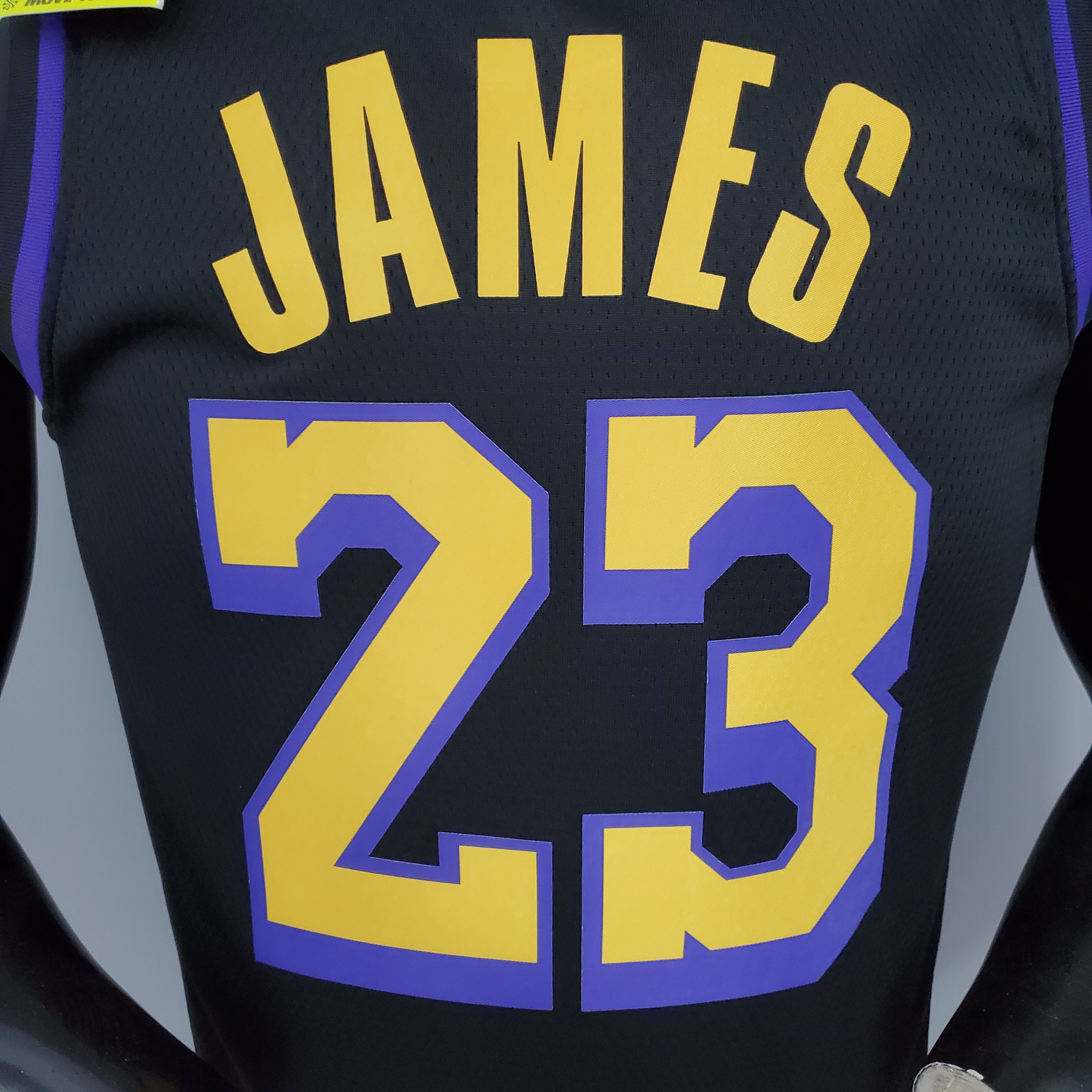2021 James#23 Los Angeles Lakers Black Latin Black NBA Jersey High Quality Name and Number Print - leoleo123123