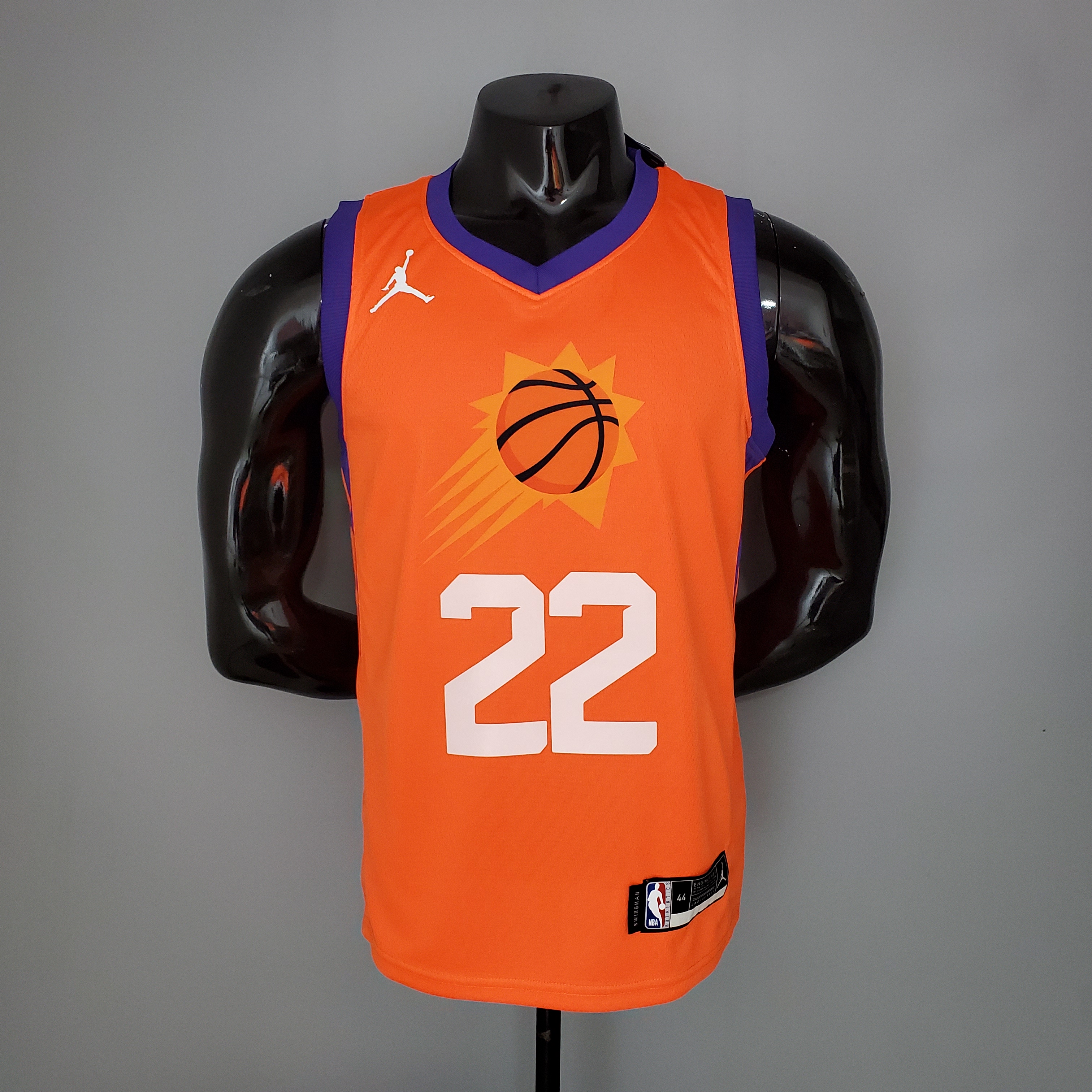NBA Season 2021 Men Phoenix Suns Orange #22 AYTON with Jordan Logo Jersey High Quality Name and Number Print - leoleo123123