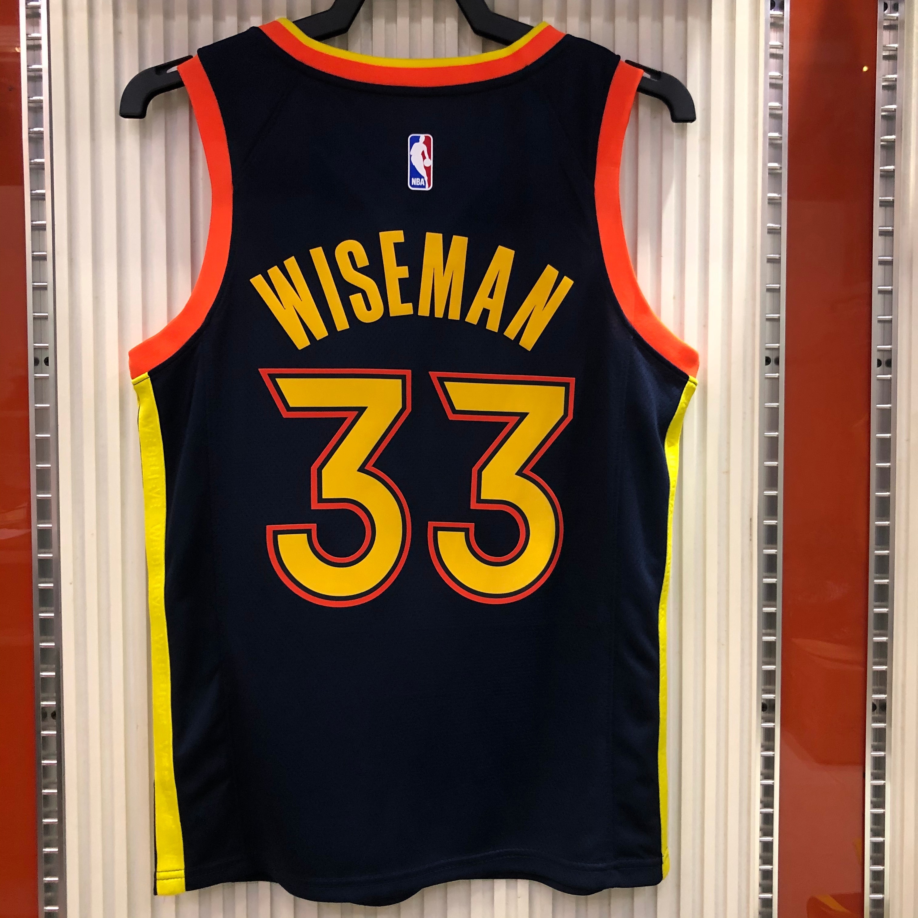 NBA Men Season 2021 Golden State Warriors #33 WISEMAN Black City Jersey High Quality Name and Number Print - leoleo123123