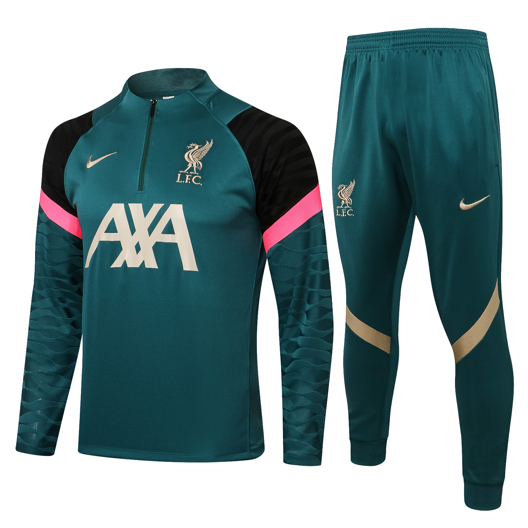 21-22 Liverpool Green Sweater Tracksuit Thai Quality - leoleo123123