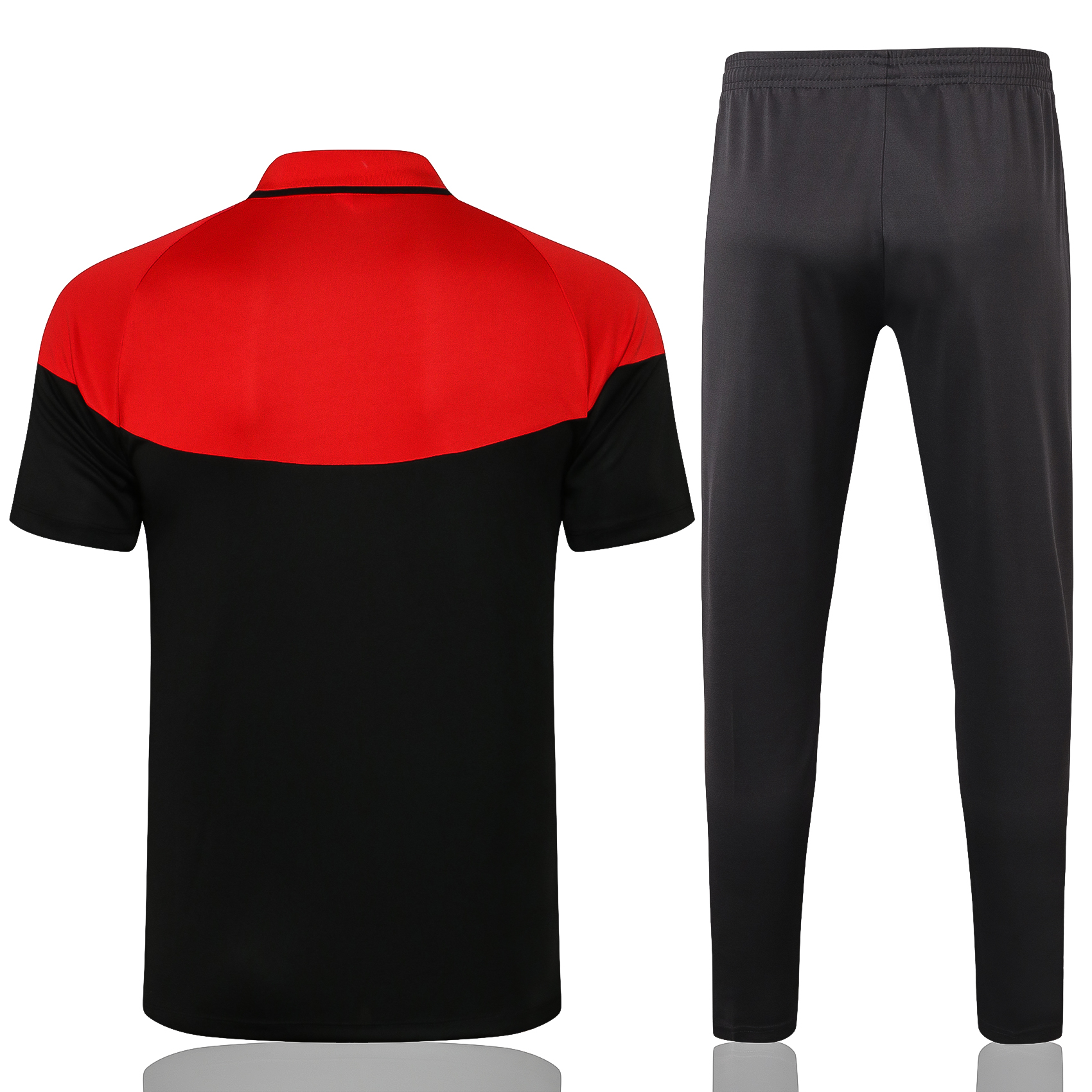 21-22 Liverpool Black Polo Training Tracksuit Thai Quality---Short Polo and Long Pant - leoleo123123