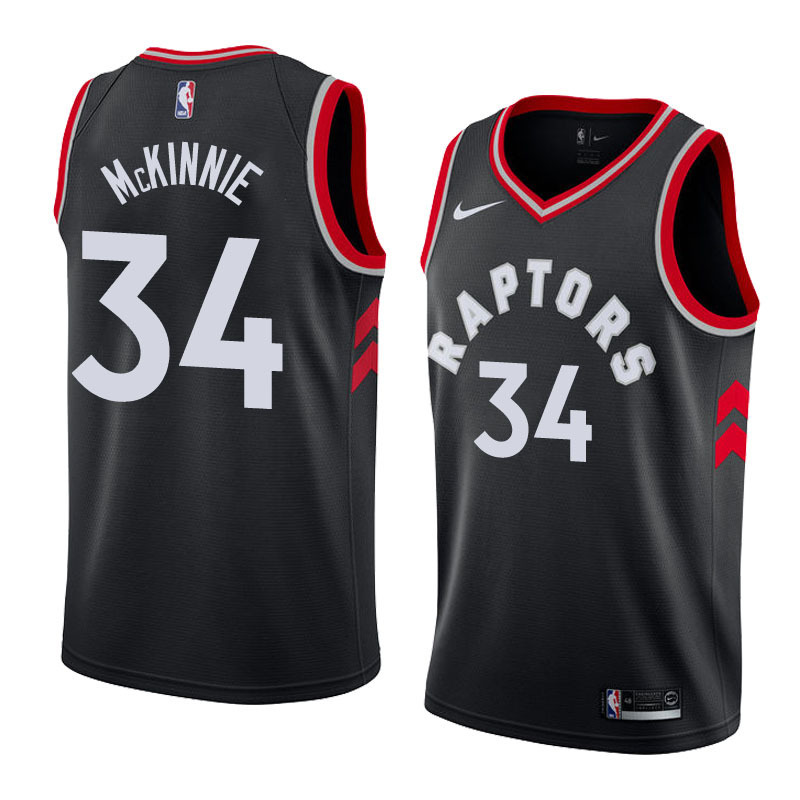 NBA Men Toronto Raptors Black #34 McKINNIE Jersey High Quality Name and Number Print - leoleo123123