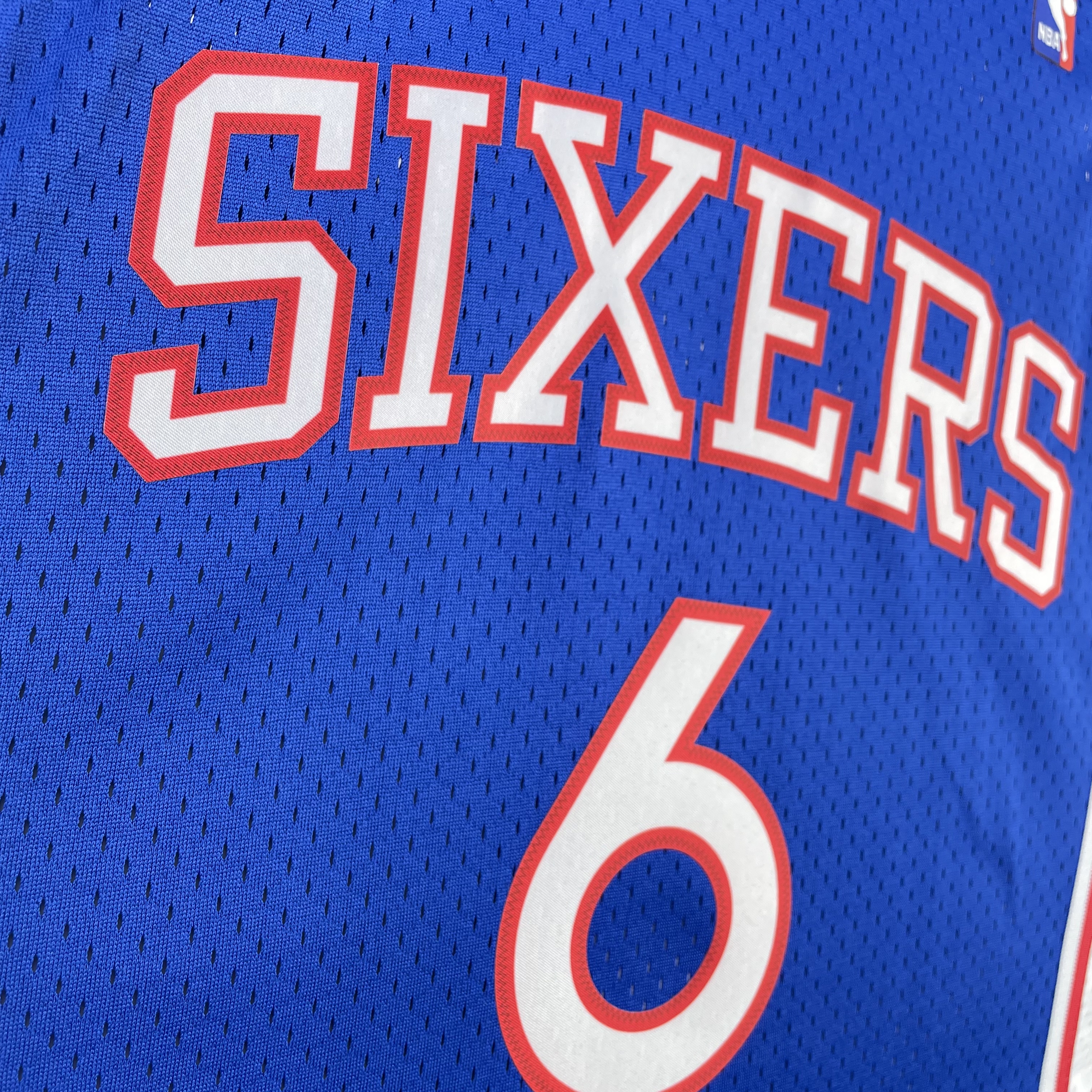 NBA Men 1982-83 Philadelphia 76ers Blue #6 ERVING Swingman Jersey - leoleo123123