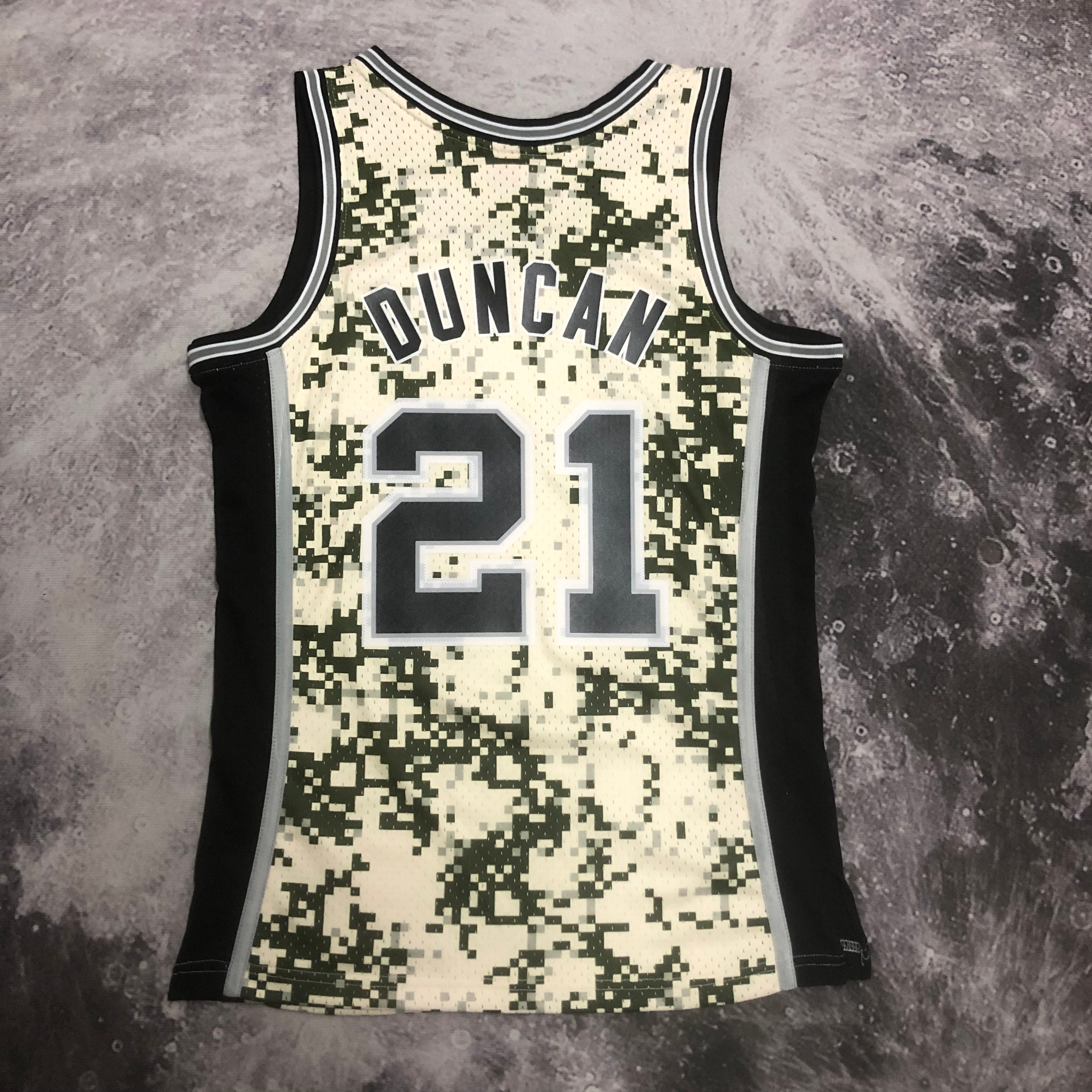 NBA Men 13-14 San Antonio Spurs Camouflage #21 DUNCAN Classics Swingman Jersey - leoleo123123