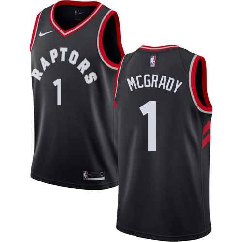 NBA Men Toronto Raptors Black #1 McGRADY Jersey High Quality Name and Number Print - leoleo123123