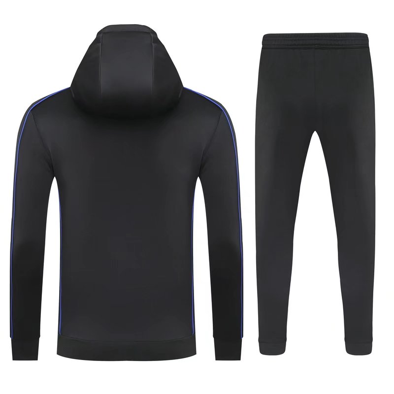 21-22 Napoli Black Jacket With Cap Tracksuit Thai Quality - leoleo123123