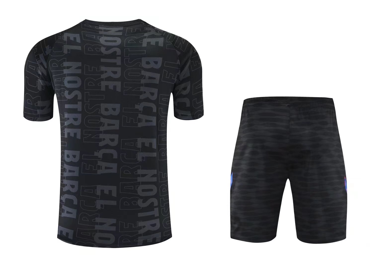 2022 Barcelona Black Training Set Jersey - leoleo123123