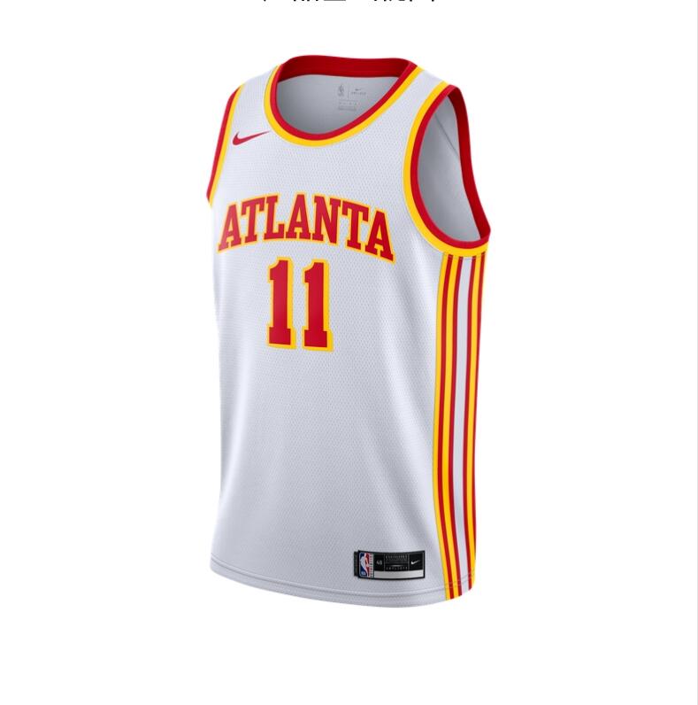 NBA Men Season 2020 Atlanta Hawks White #11 YOUNG Jersey High Quality Name and Number Print - leoleo123123