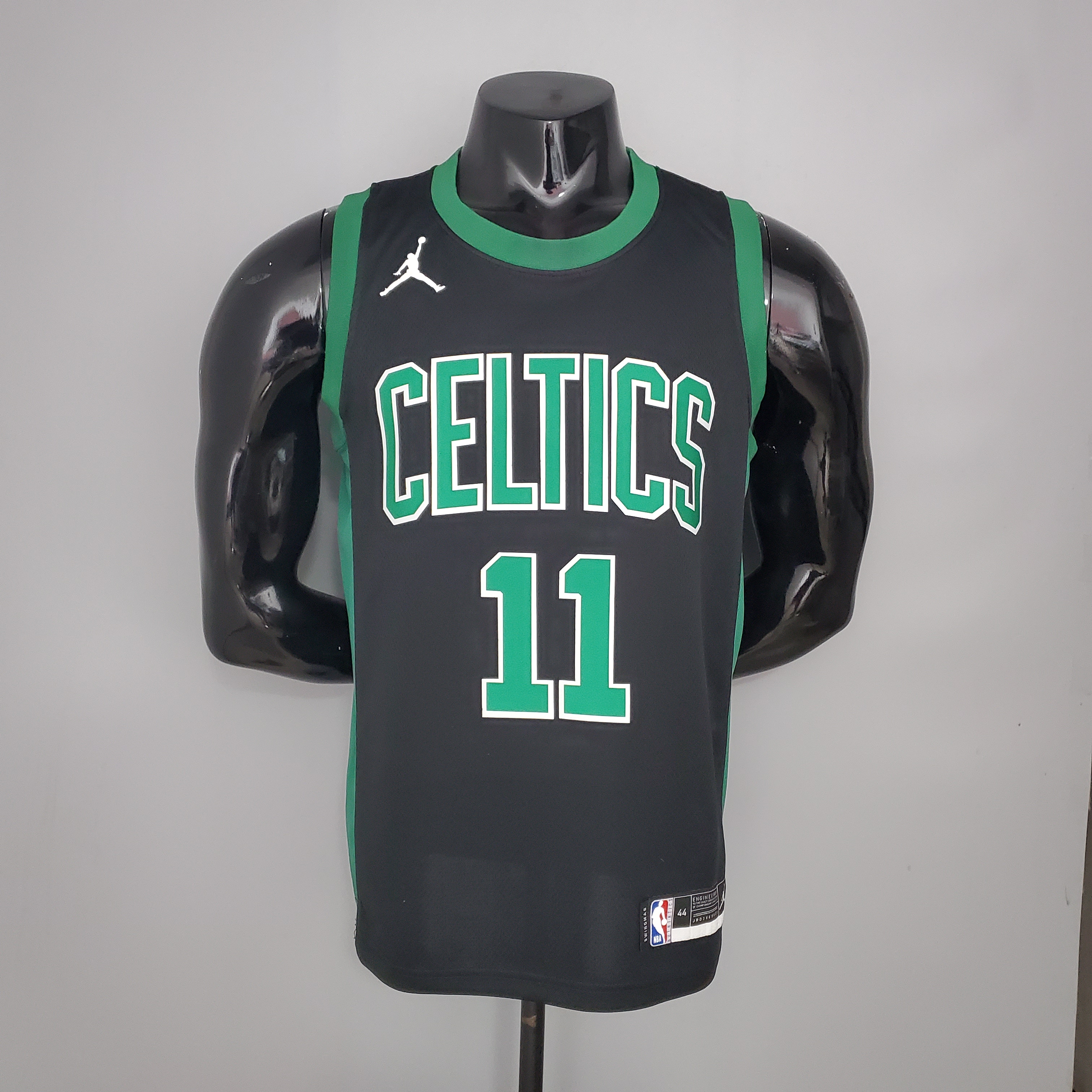 NBA Season 2021 Boston Celtics Black with Green Name #11 IRVING Jersey High Quality Name and Number Print - leoleo123123