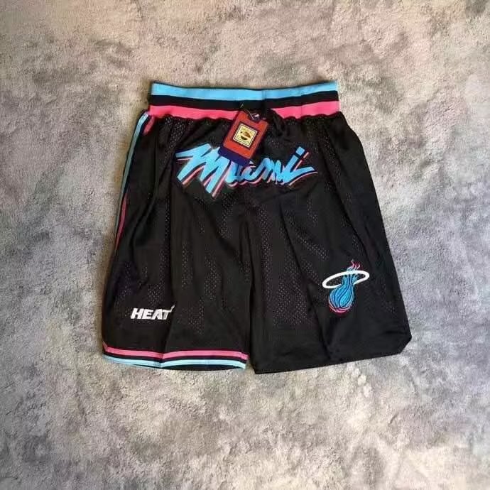 NBA Men Miami Heat Black Pant Short High Quality - leoleo123123