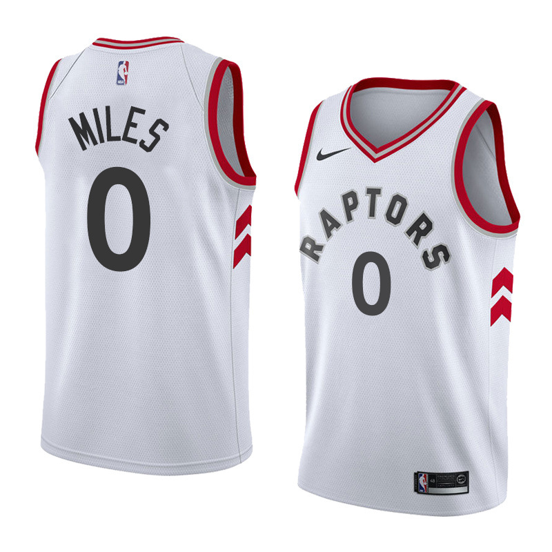NBA Toronto Raptors #0 MILES White Jersey High Quality Name and Number Print - leoleo123123