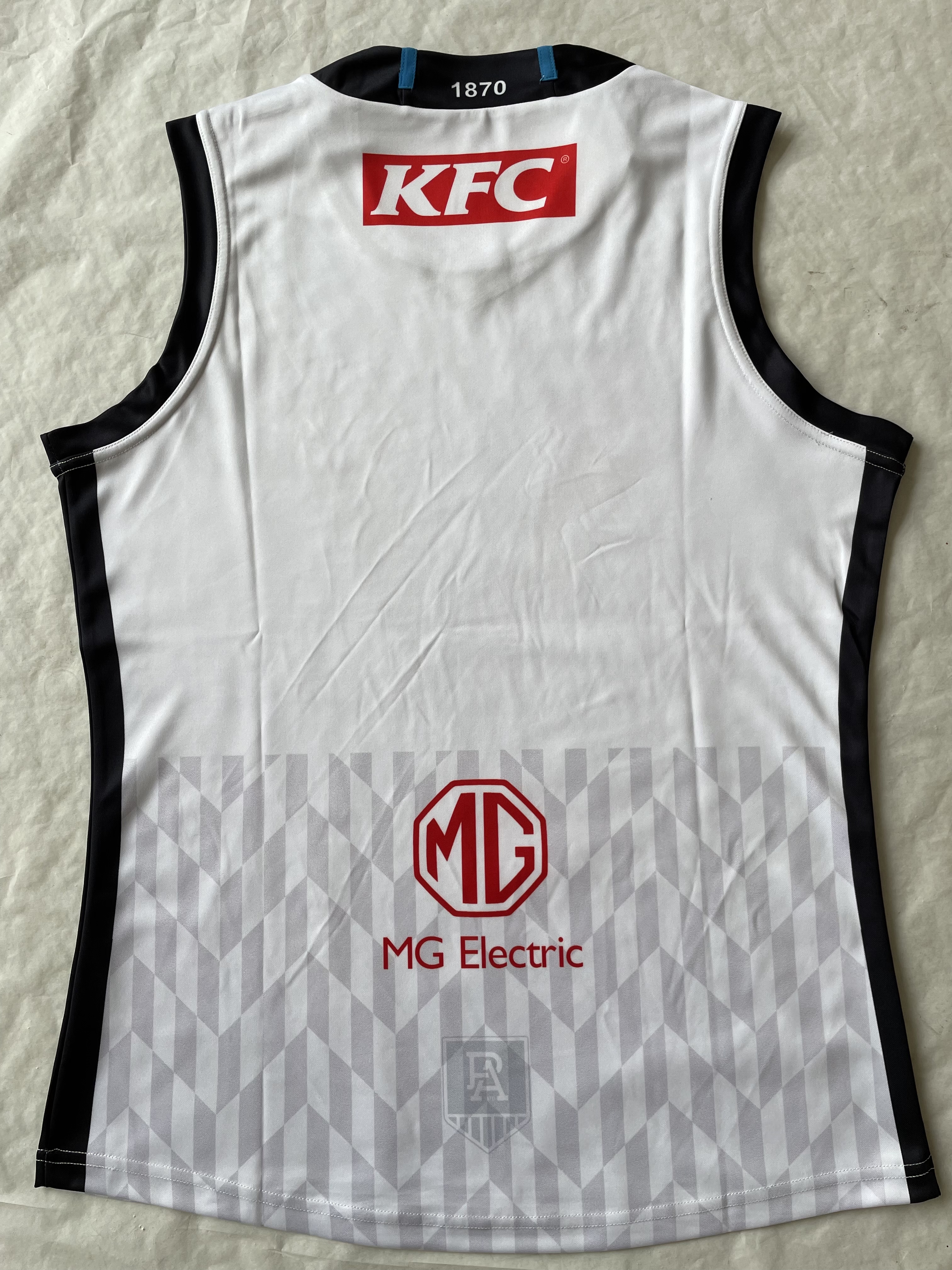 Rugby 2023 Port Adelaide White Vest High Quality - leoleo123123