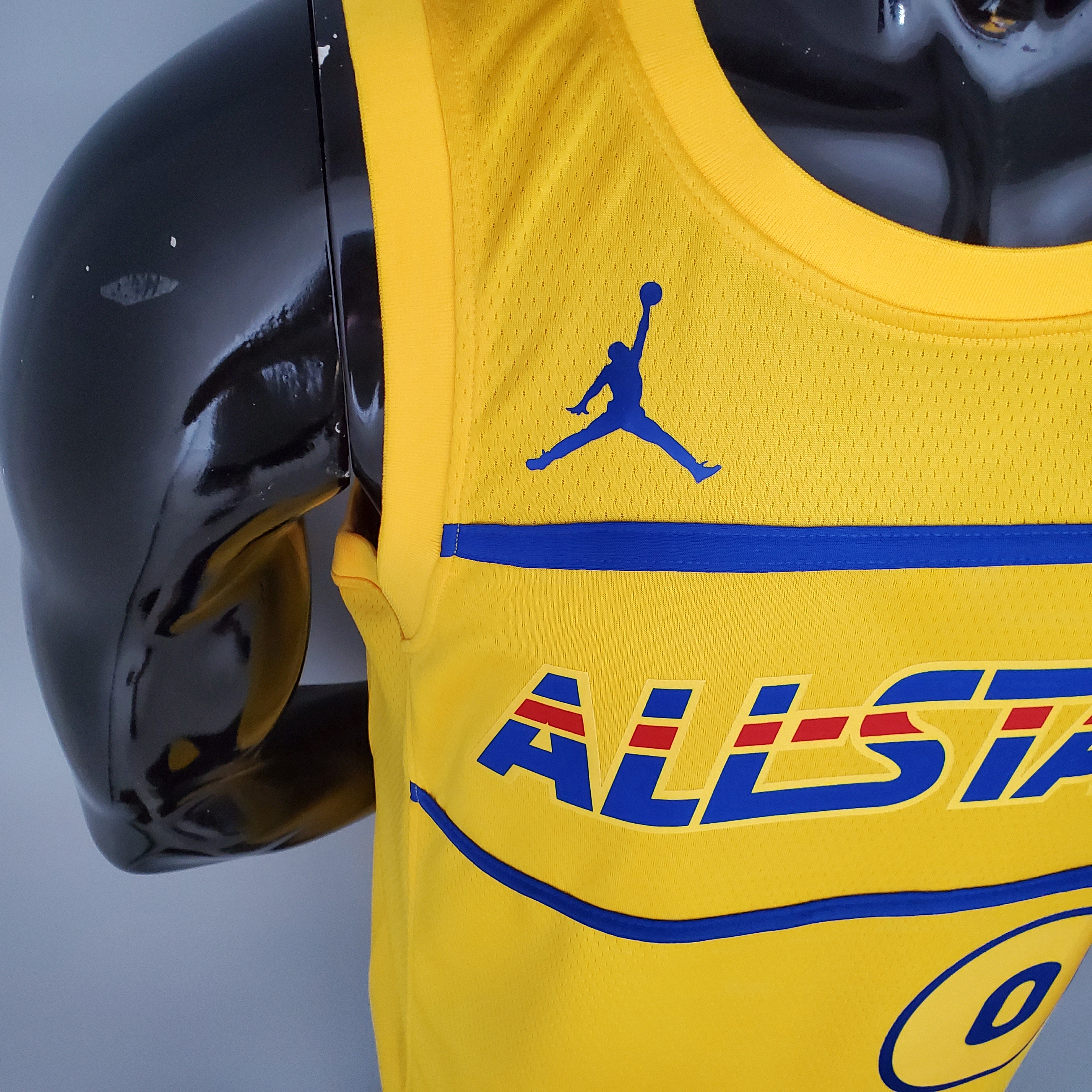 NBA Men 2021 All Star Jerseys Yellow #0 LILLARD Jersey High Quality Name and Number Print - leoleo123123