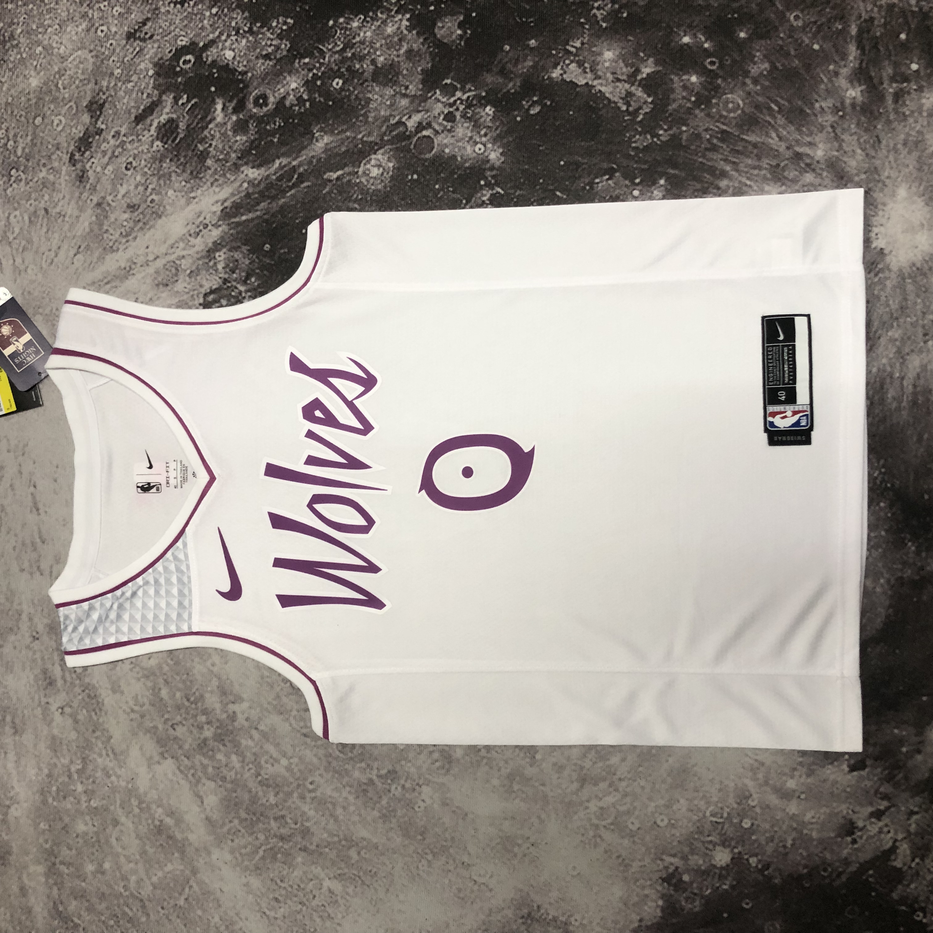 NBA Men Minnesota Timberwolves White #0 RUSSELL Jersey High Quality Name and Number Print - leoleo123123