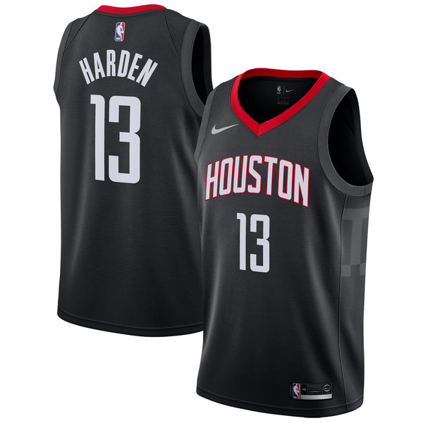 NBA Men Houston Rockets Black #13 HARDEN Jersey High Quality Name and Number Print - leoleo123123