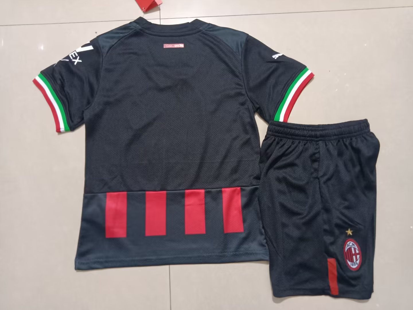 22/23 AC Mlian Home Kids Jersey - leoleo123123