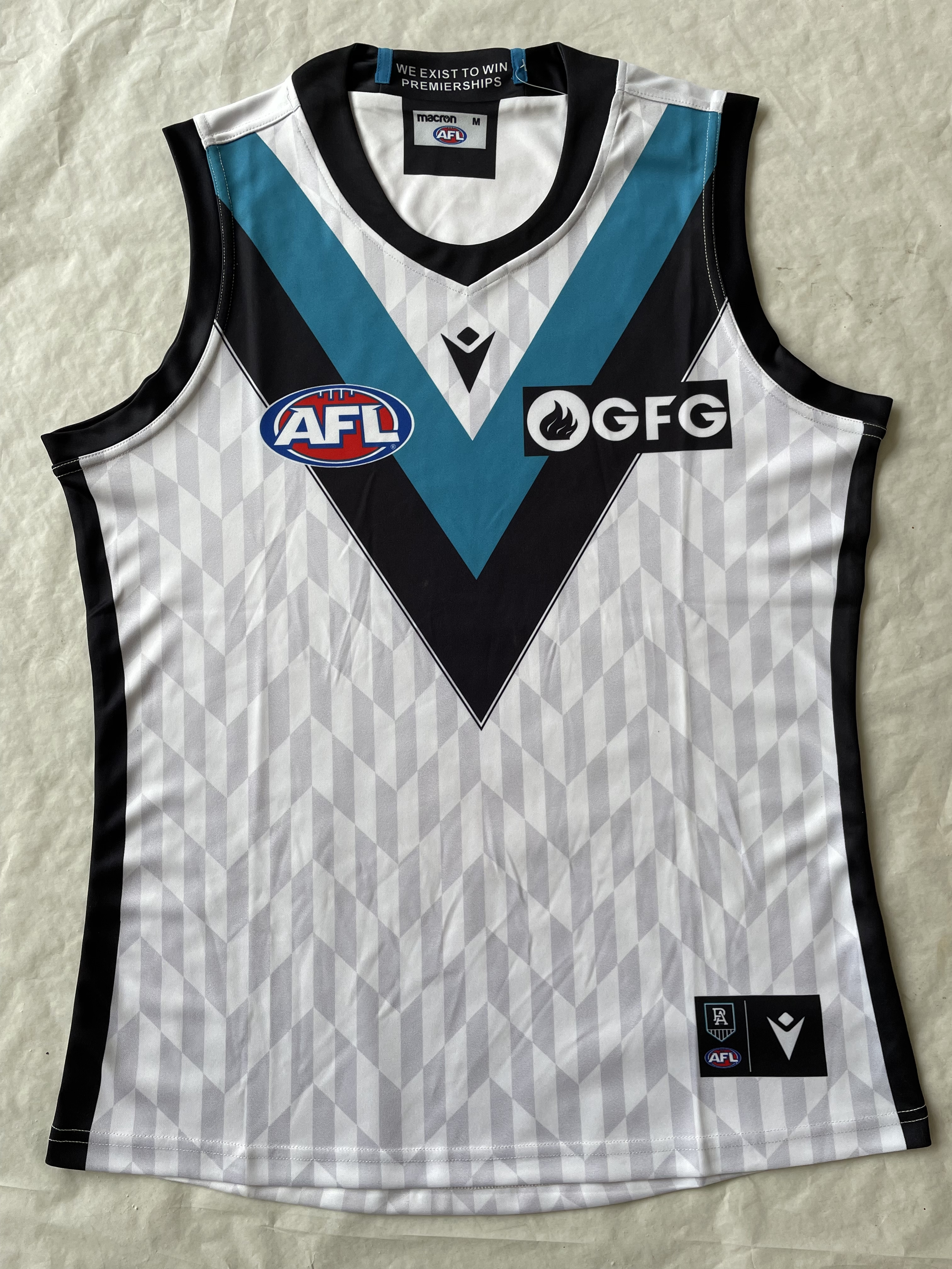 Rugby 2023 Port Adelaide White Vest High Quality - leoleo123123