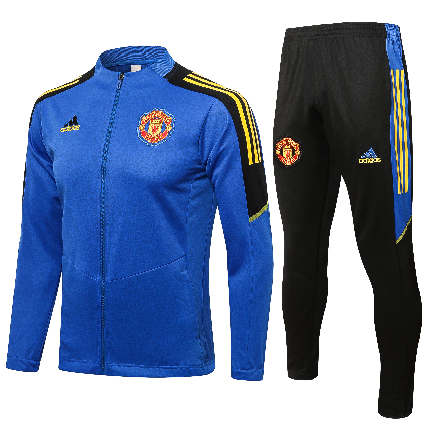 21/22 Man United Blue Jacket Tracksuit Thai Quality - leoleo123123