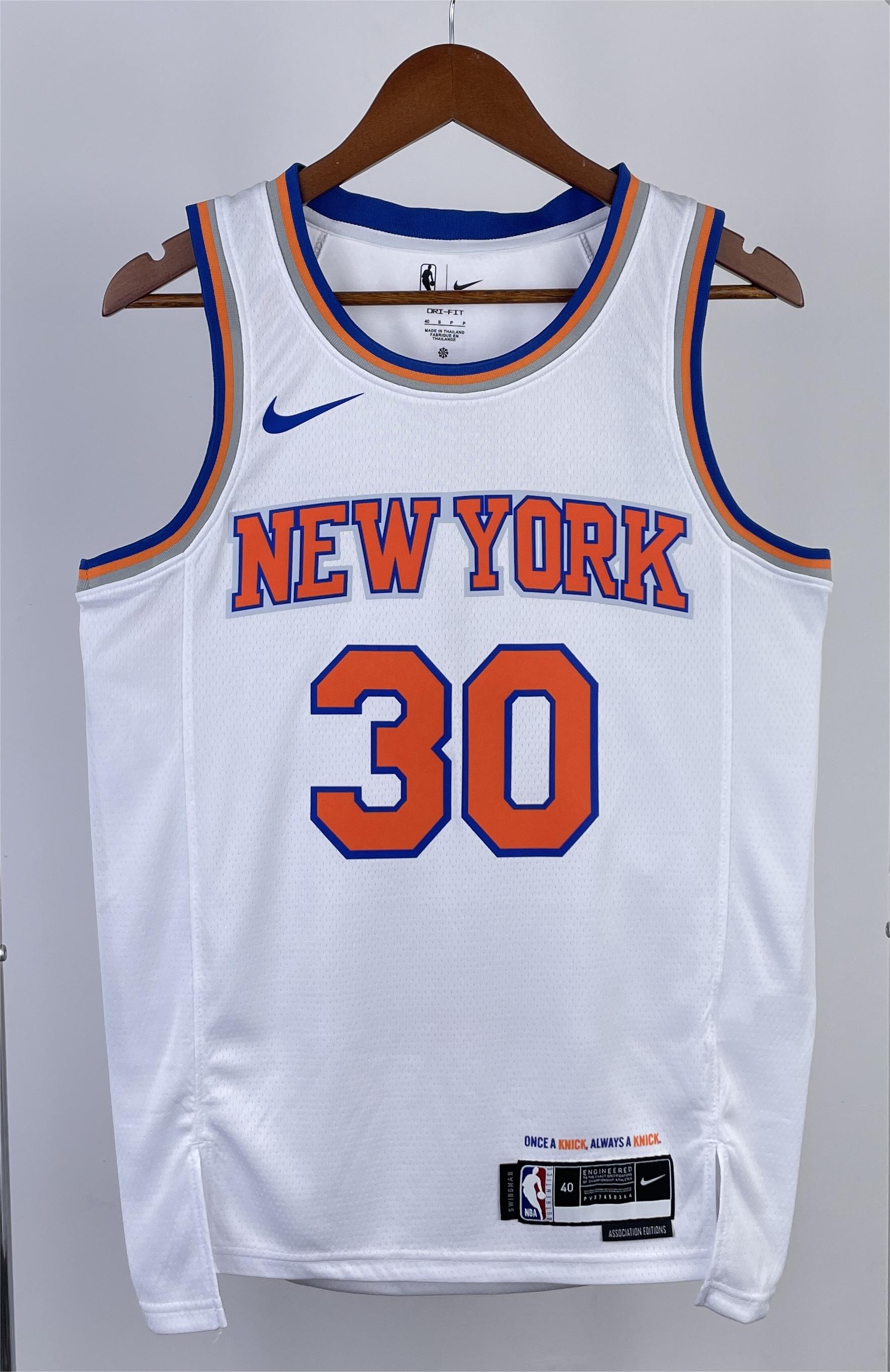 NBA Men 2023 New York Knicks White #30 RANDLE Jersey High Quality Name and Number Print - leoleo123123
