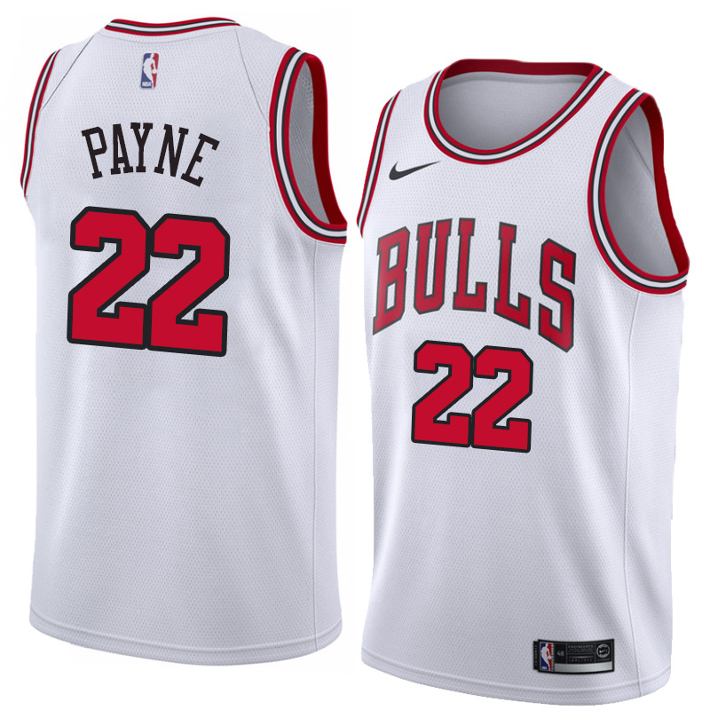 NBA Men Chicago Bulls White #22 PAYNE Jersey High Quality Name and Number Print - leoleo123123