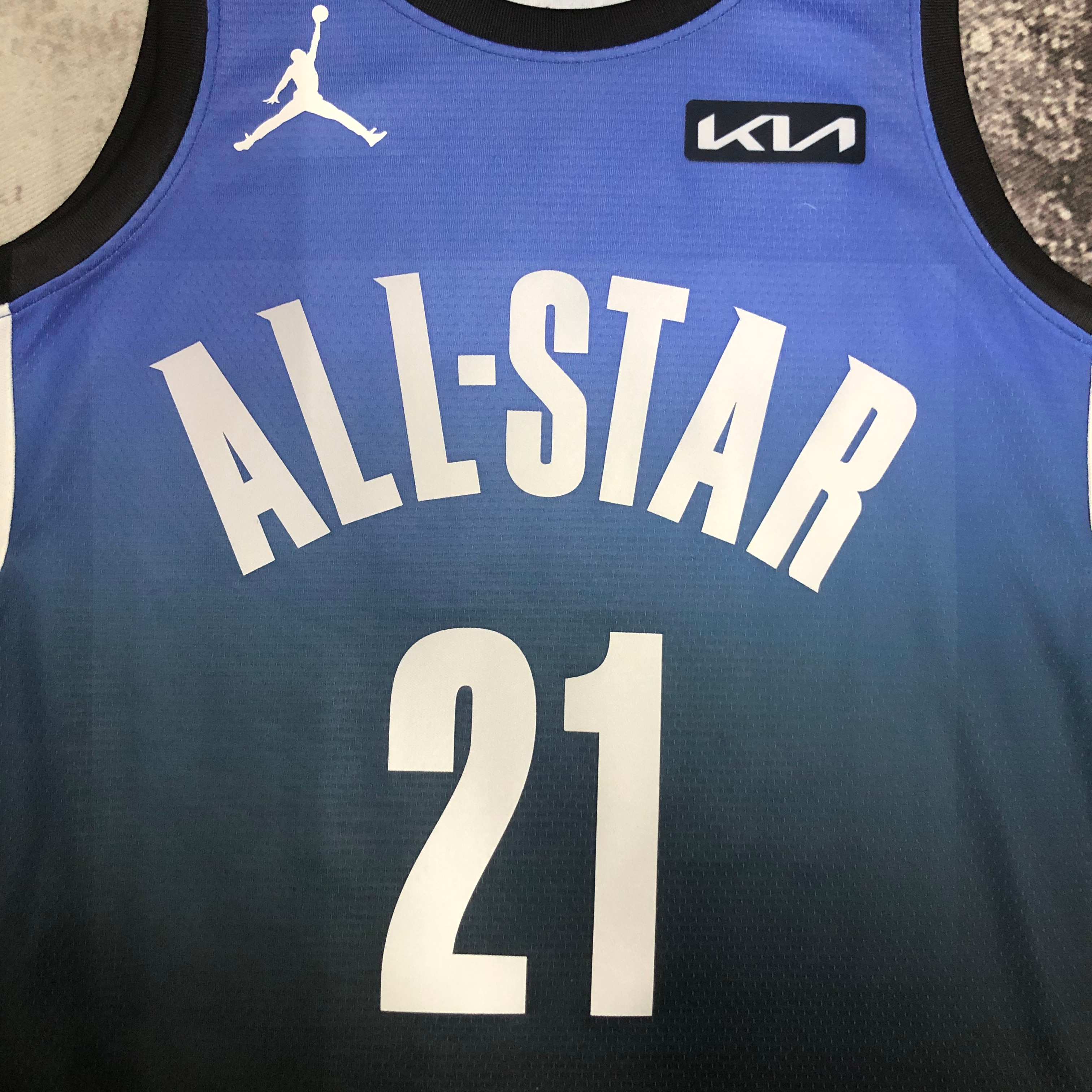 NBA Men All Stars 2023 Philadelphia 76ers Blue #21 EMBIID Jersey High Quality Name and Number Print - leoleo123123