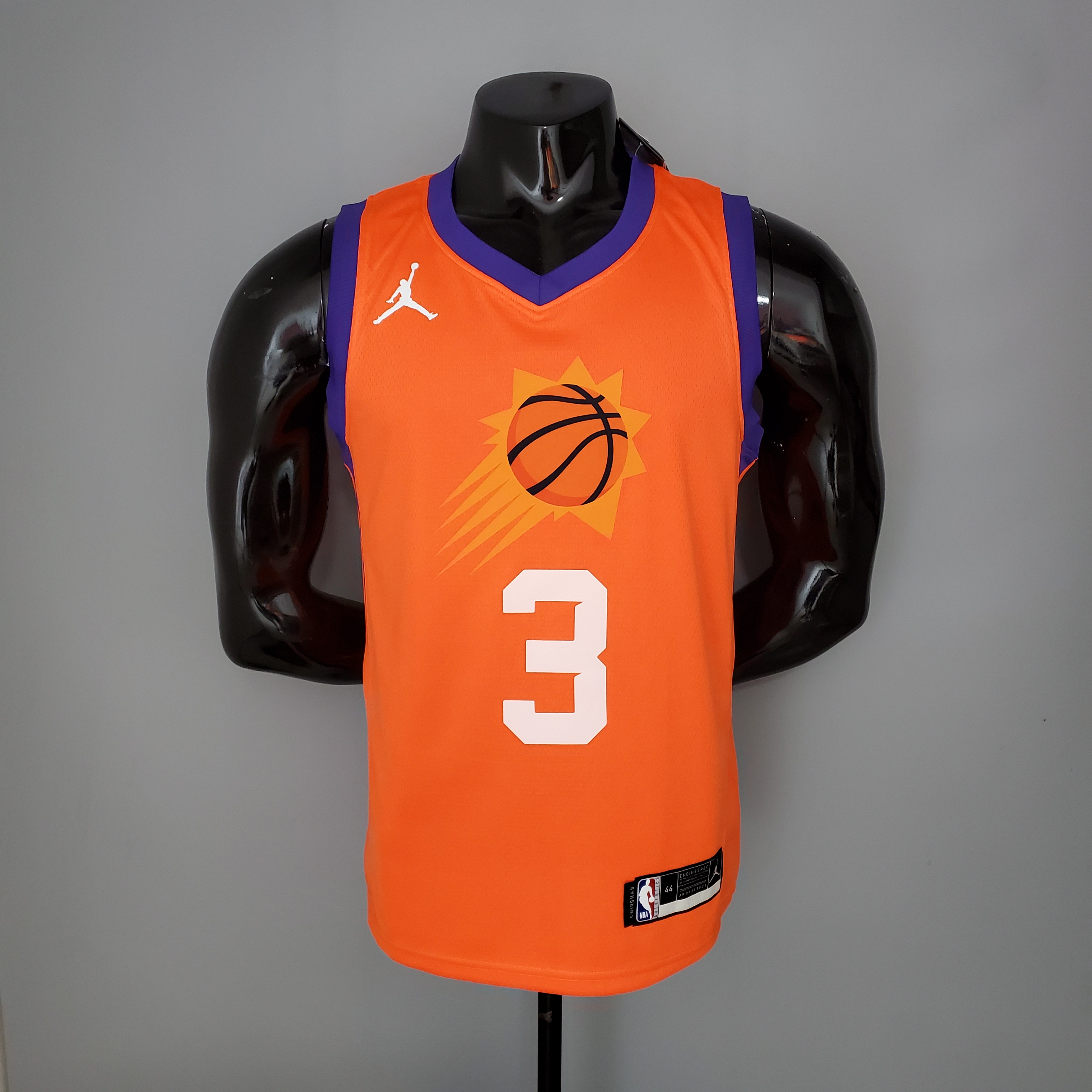 NBA Season 2021 Men Phoenix Suns Orange #3 PAUL with Jordan Logo Jersey High Quality Name and Number Print - leoleo123123