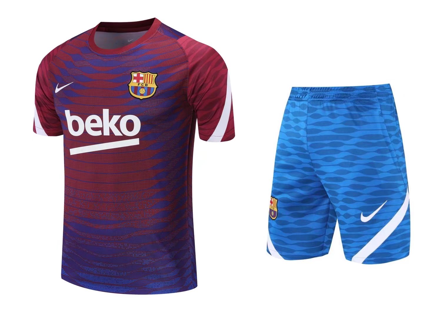 21/22 Barcelona Red Training Set Jersey - leoleo123123