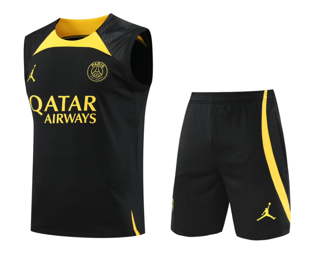 23/24 PSG Black Training Vest Training suit - leoleo123123
