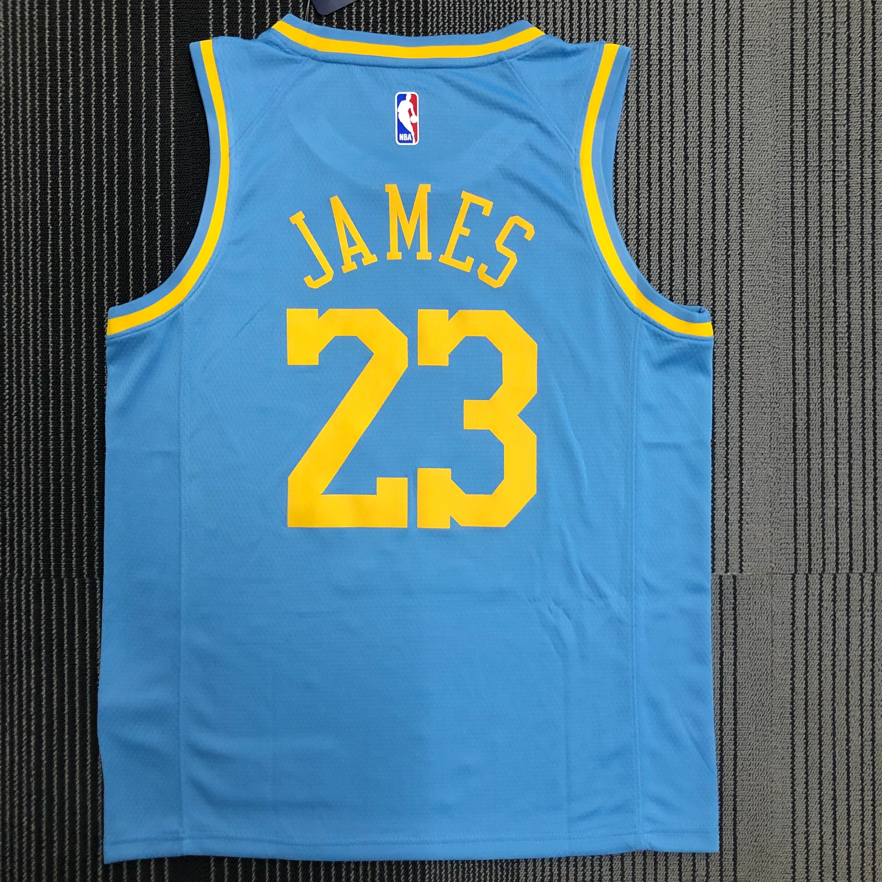NBA Season 2021 Los Angeles Lakers Minneapolis Blue #23 JAMES Round Neck Jersey High Quality Name and Number Print - leoleo123123