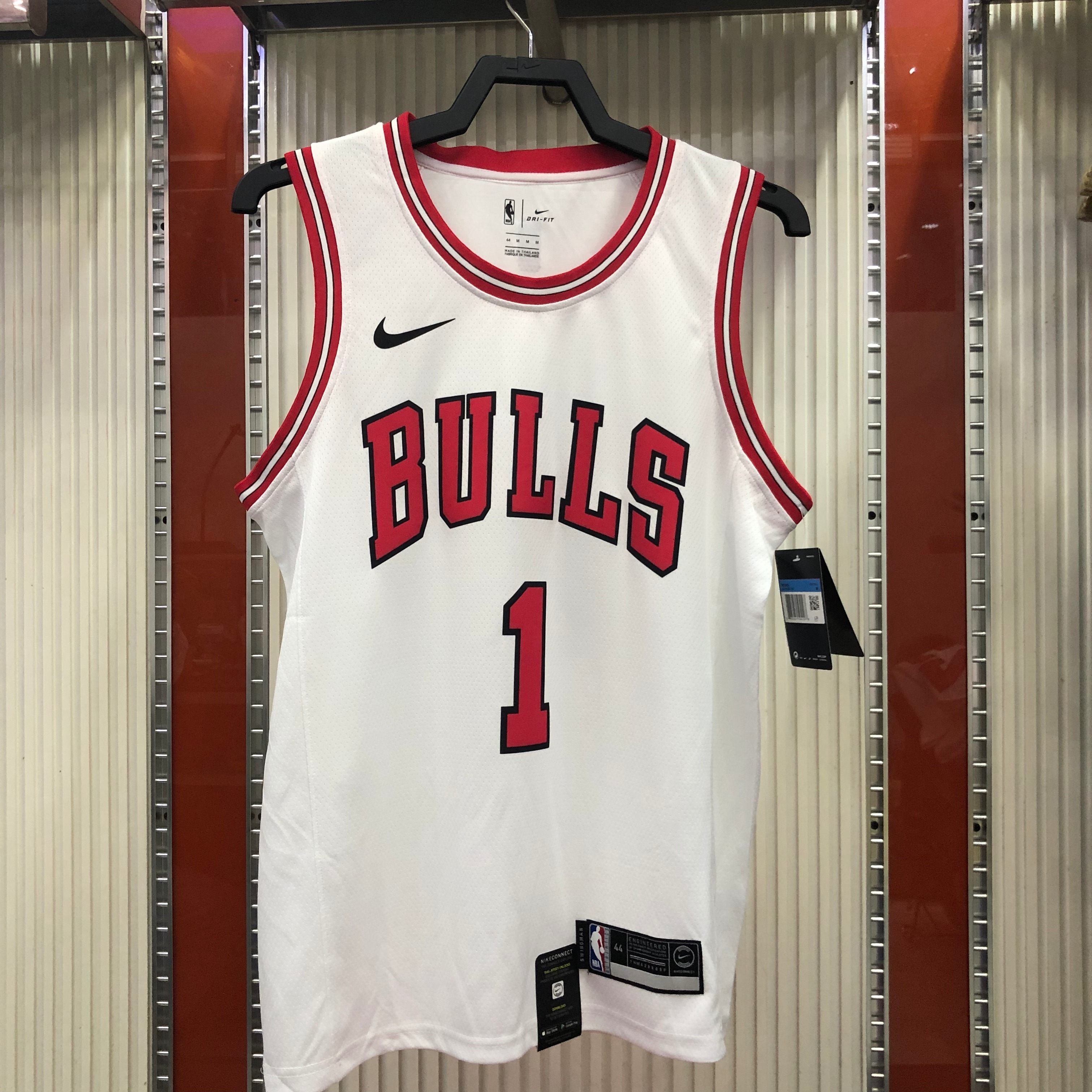NBA Men Chicago Bulls White #1 ROSE Jersey High Quality Name and Number Print - leoleo123123