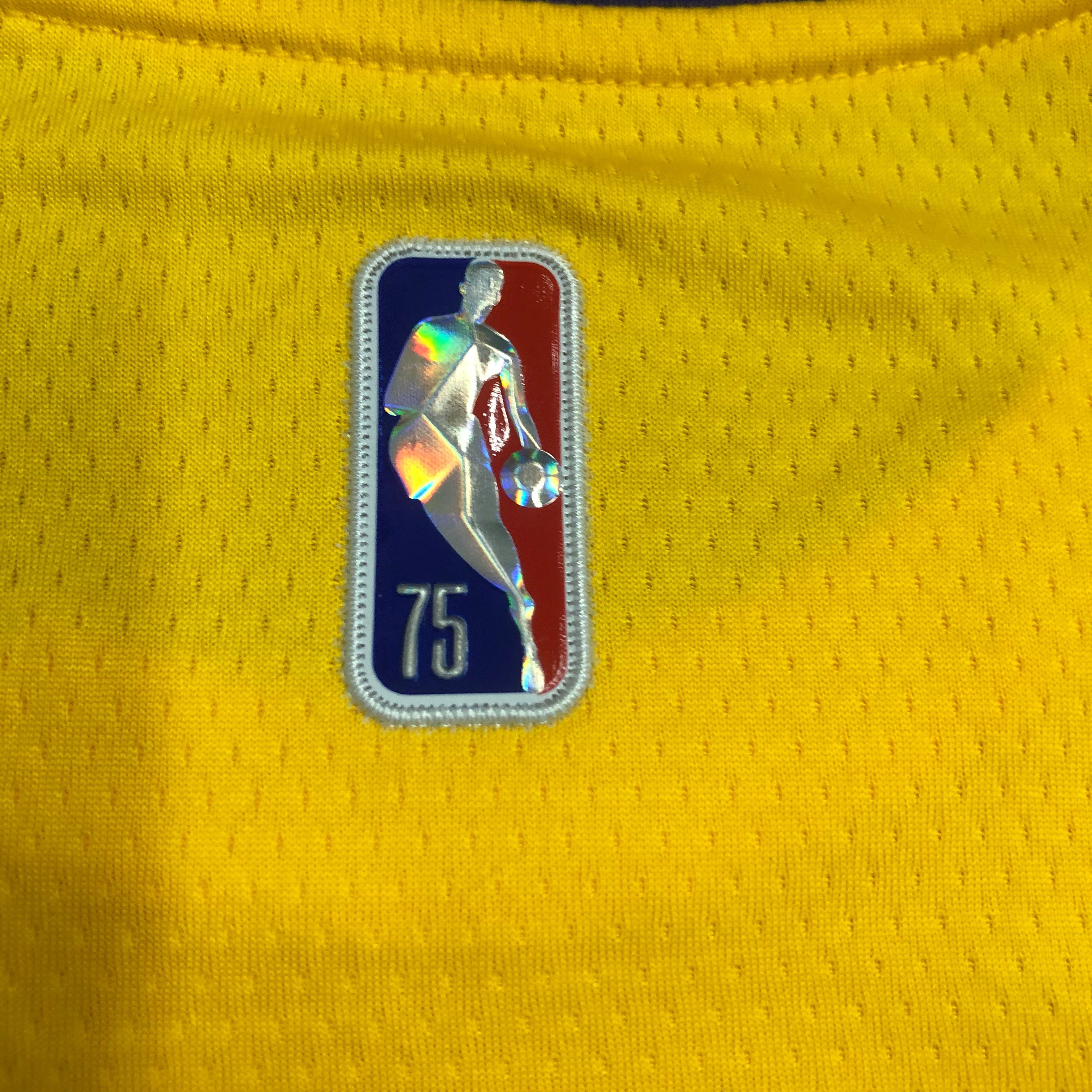 NBA 75th Anniversary X-BOX Los Angeles Lakers Yellow Round Neck #117 Jersey High Quality Name and Number Print - leoleo123123
